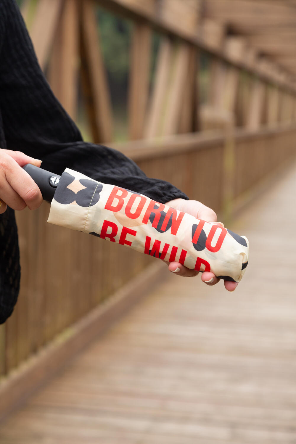 Born To Be Wild foldbar paraply - Cheetah Printed