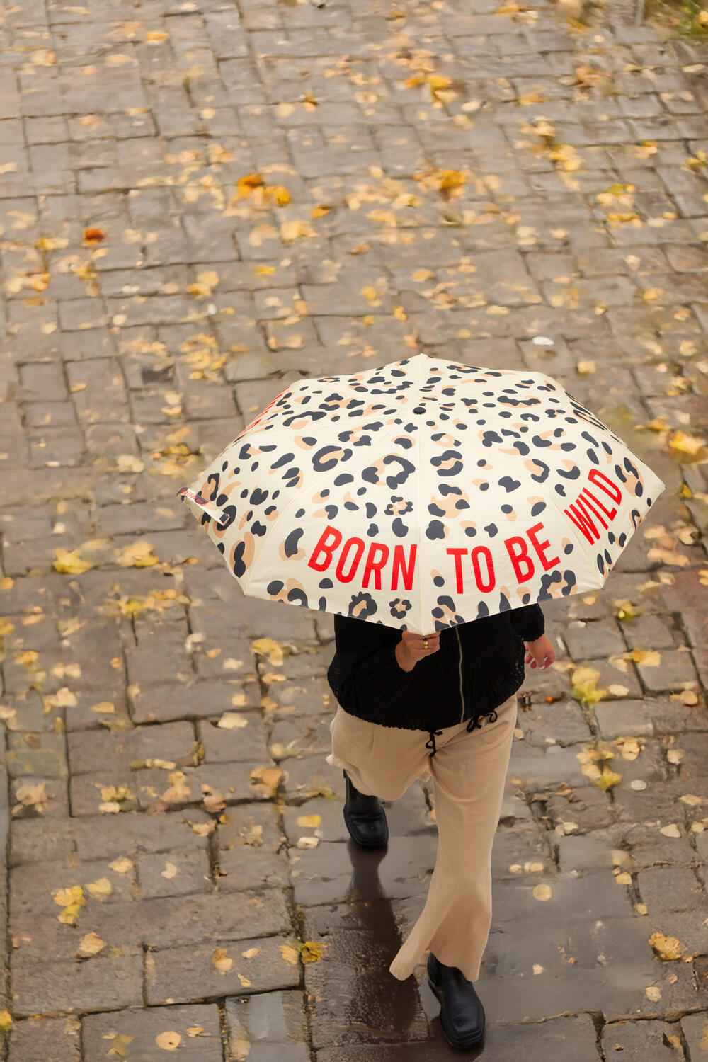 Born To Be Wild foldbar paraply - Cheetah Printed