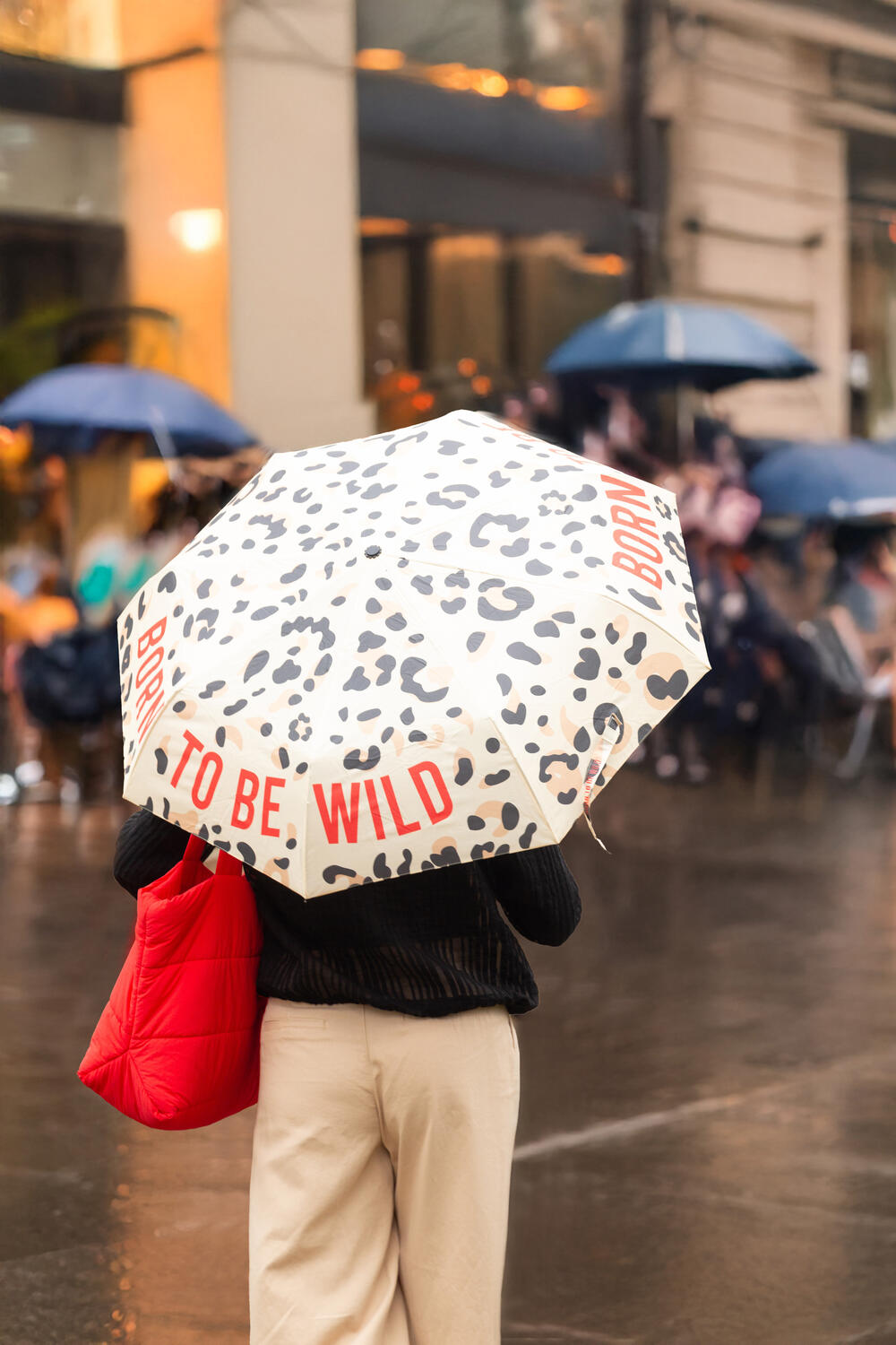 Born To Be Wild foldbar paraply - Cheetah Printed