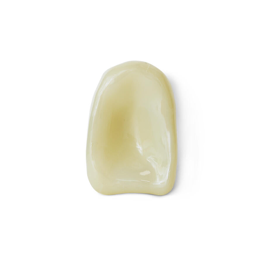 Glas vægskulptur - Cream