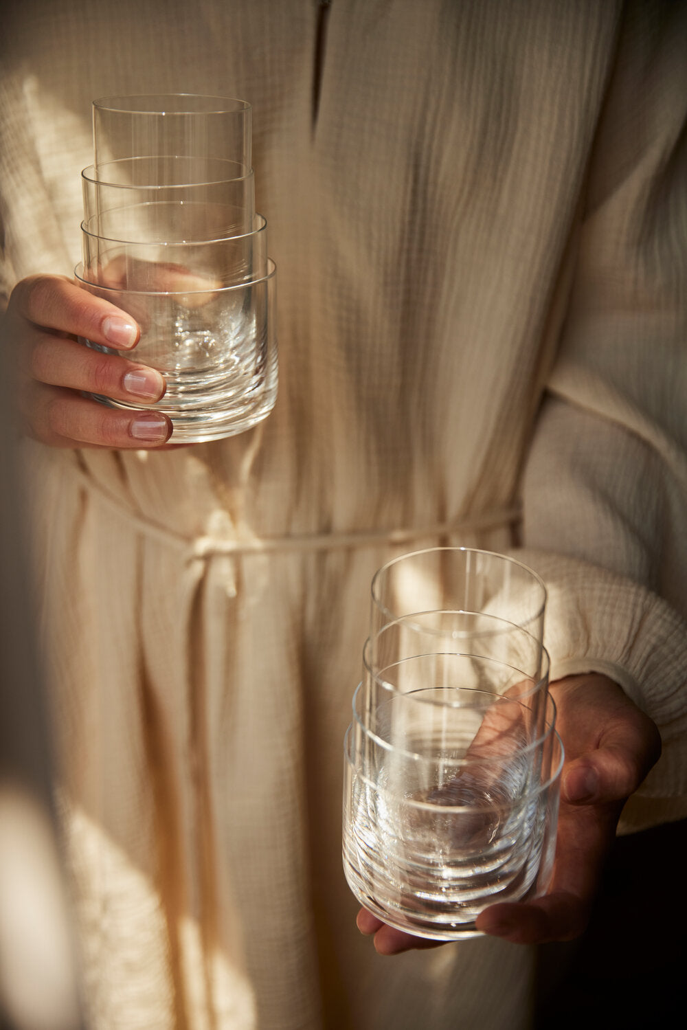 Nesting vandglas - 4 stk.