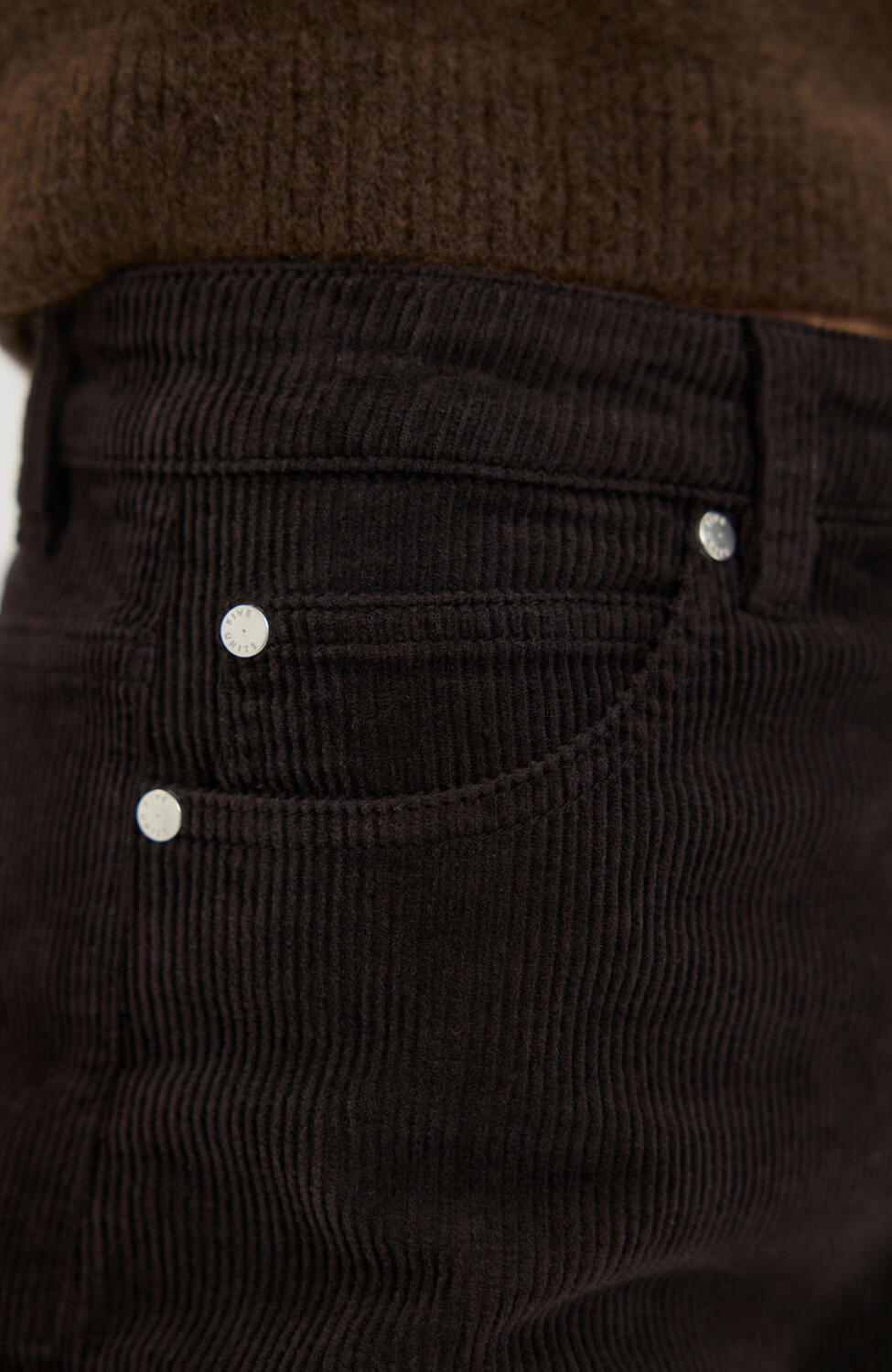 AbbyFV Long jeans - Dark Coffee Corduroy
