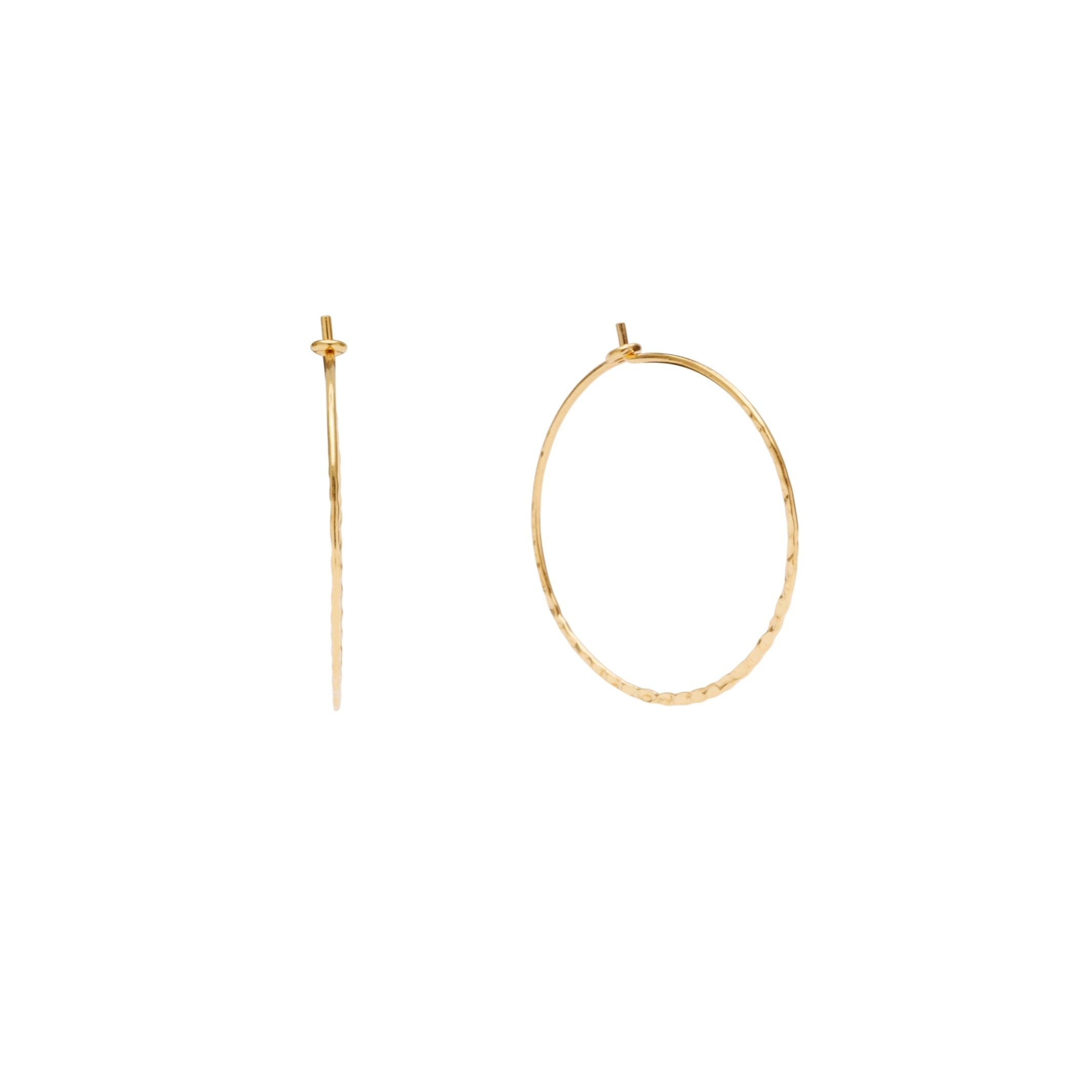 Alma hoops, mellem - forgyldt