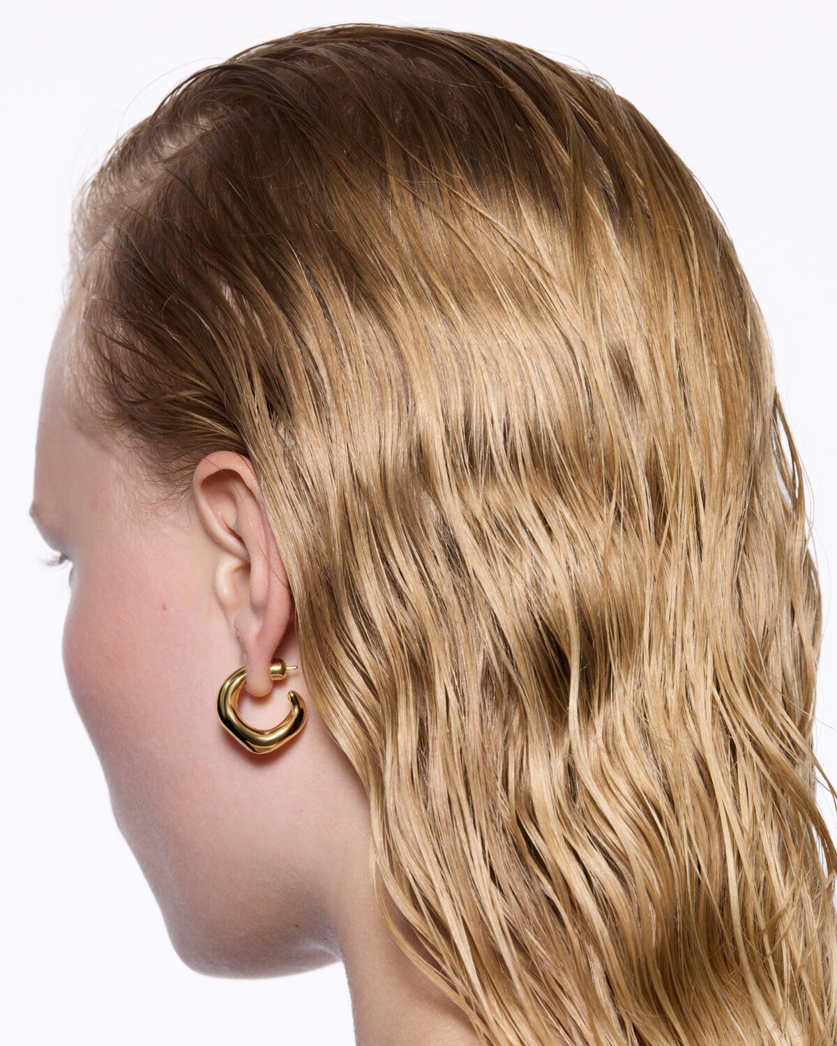 Anil hoop, Large - forgyldt