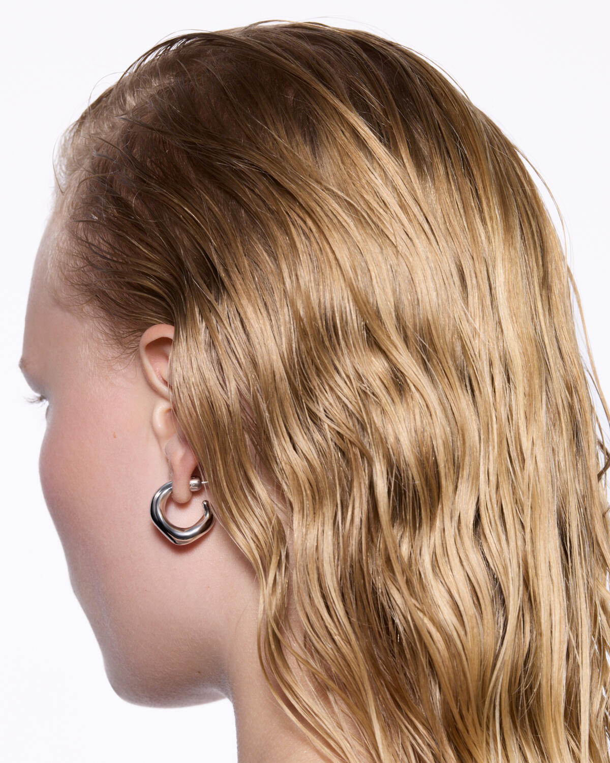 Anil hoop, Large - sølv