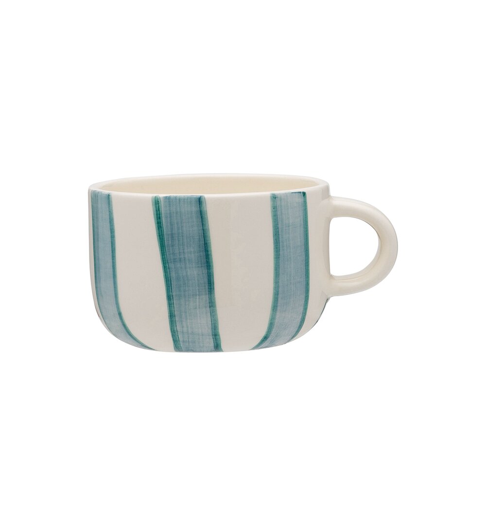 Powder Striped Cappuccino kop - blå