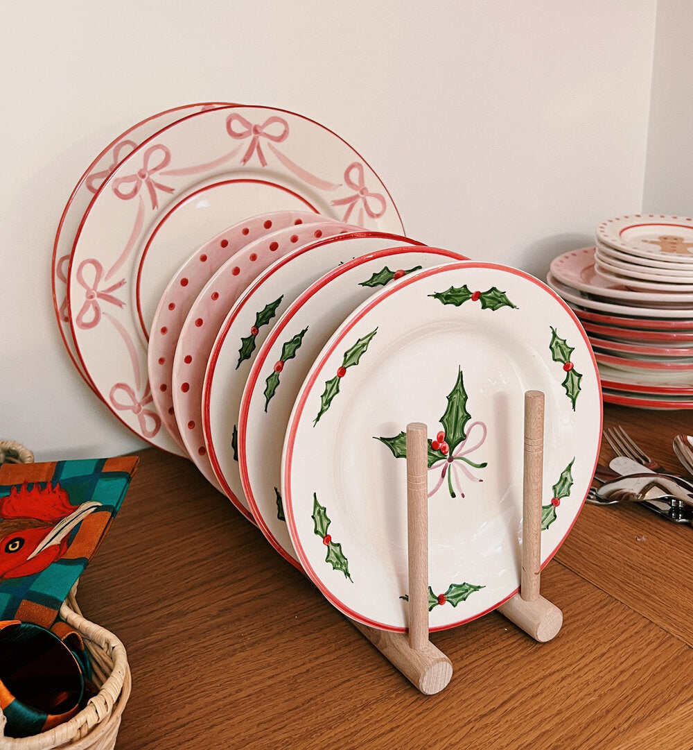 Holly Jolly Dessert tallerken - Multicolor