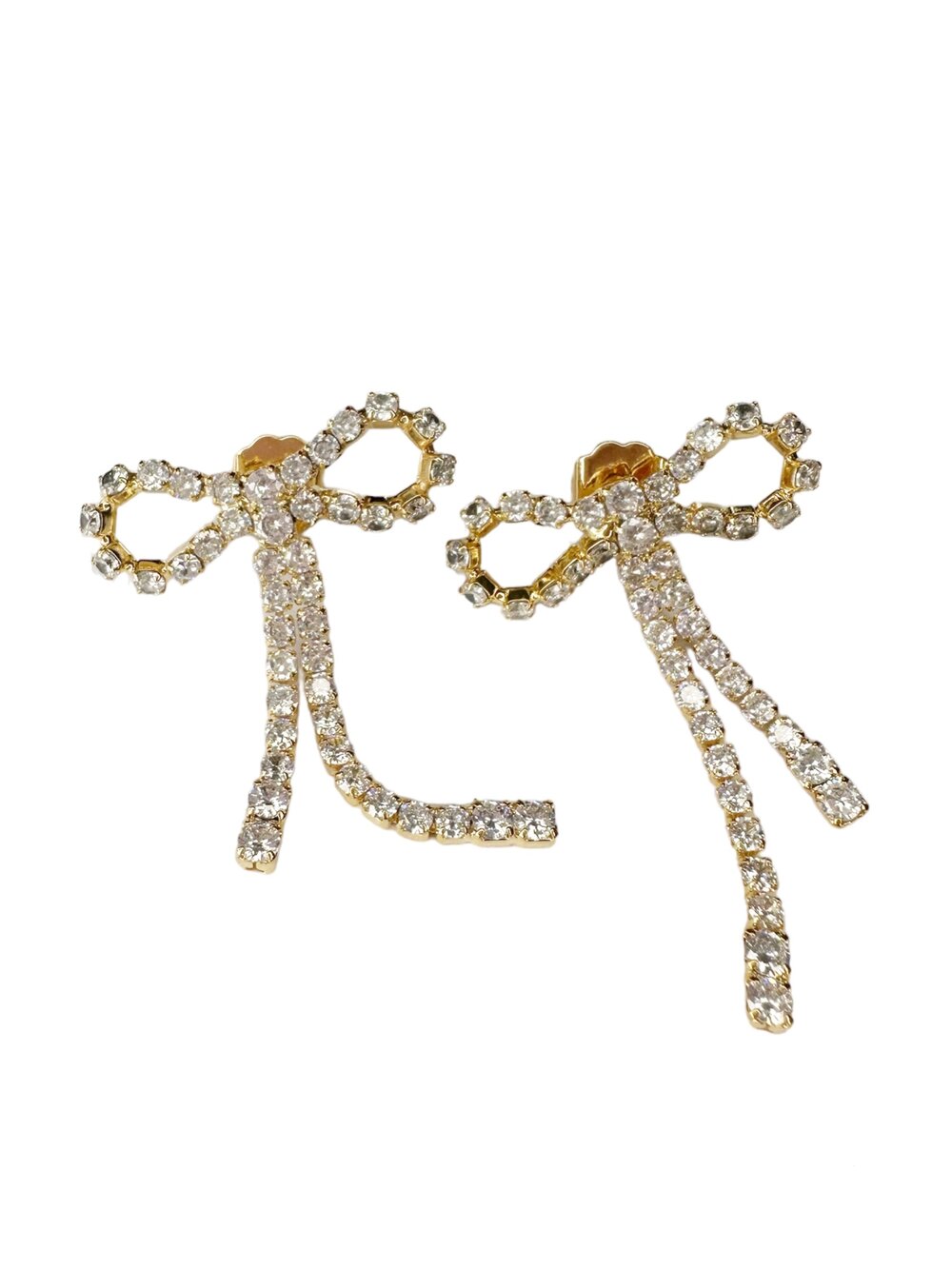 Arco Large Crystal ørestikker - forgyldt