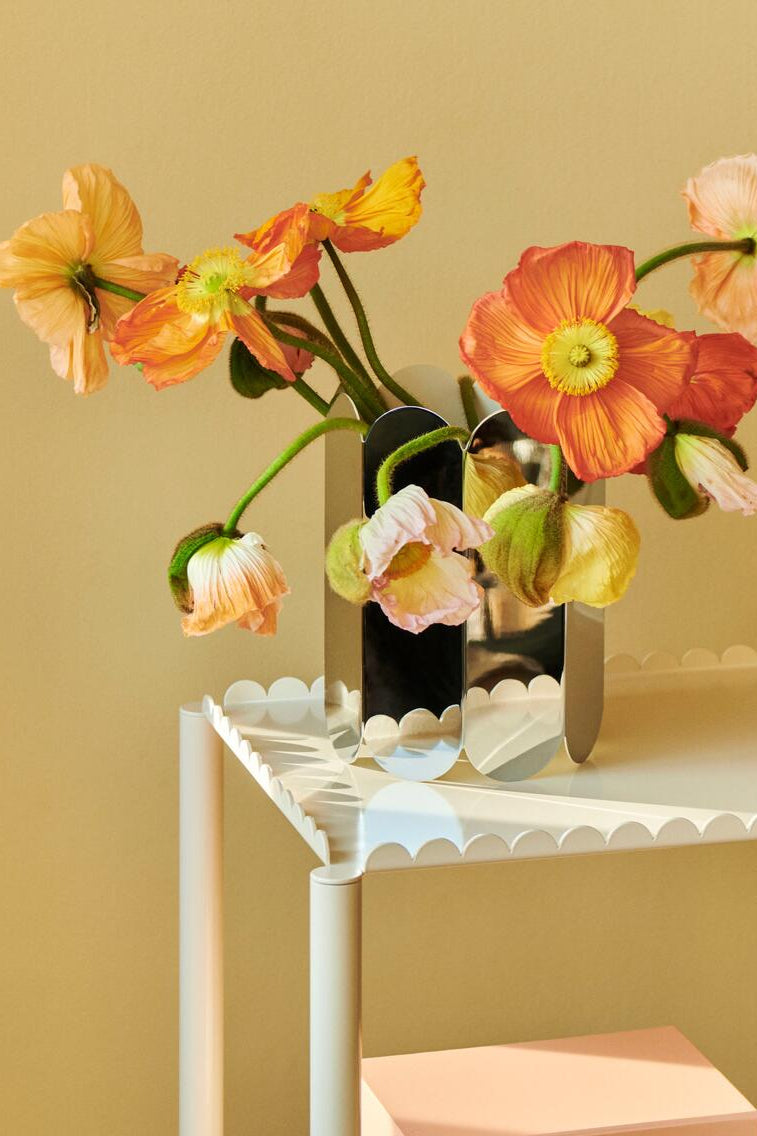 Arcs vase, Mirror - H25 cm
