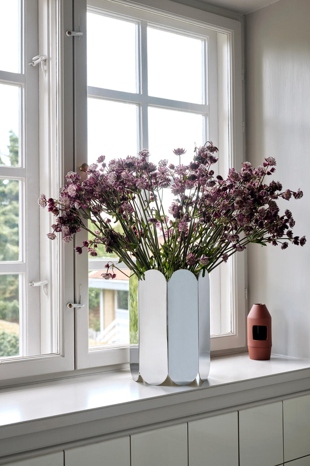 Arcs vase, Mirror - H25 cm