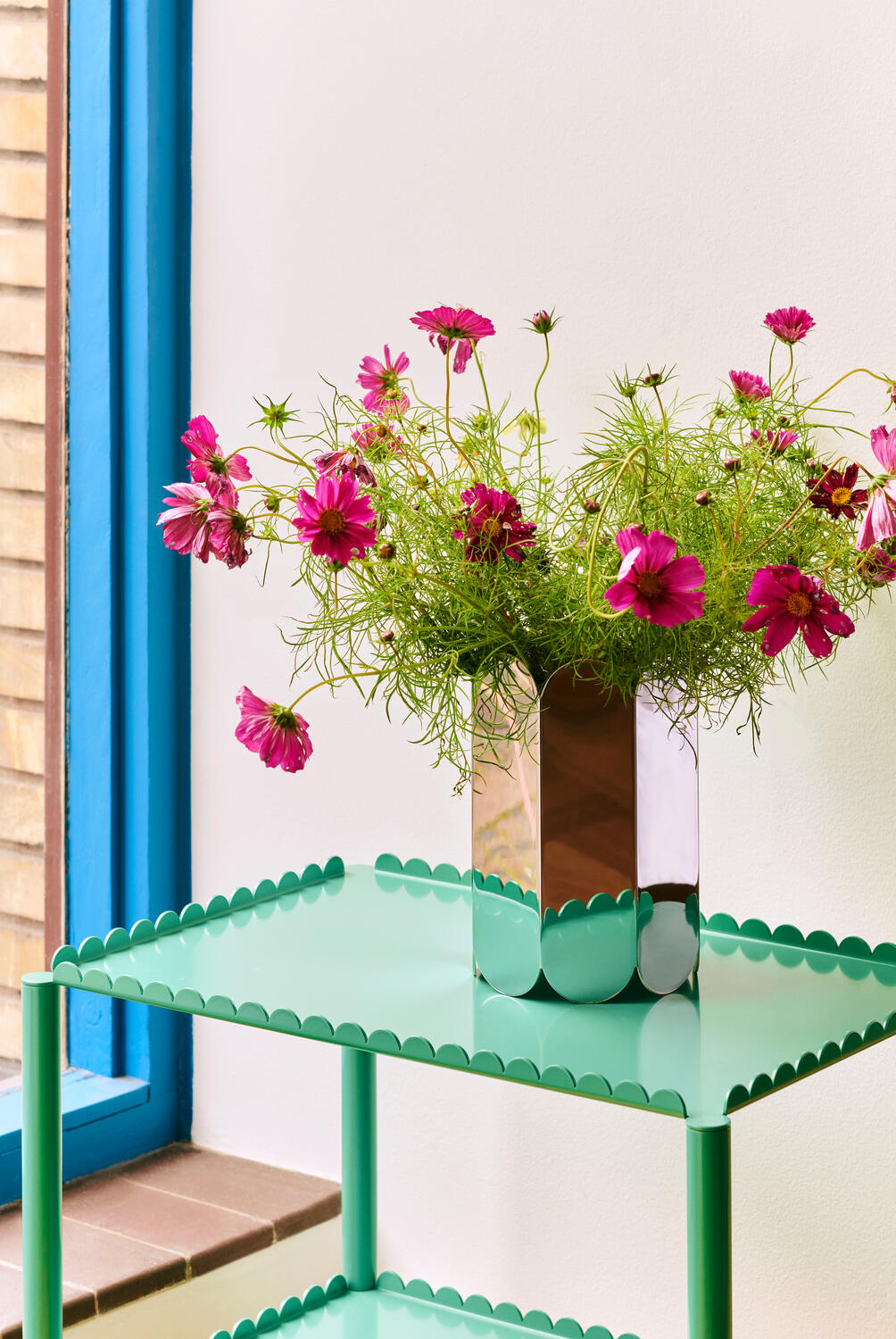 Arcs vase, Mirror - H25 cm