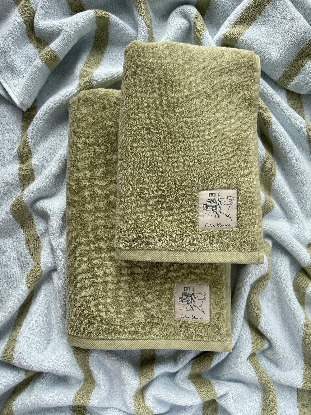 Solid håndklæde - Avokado