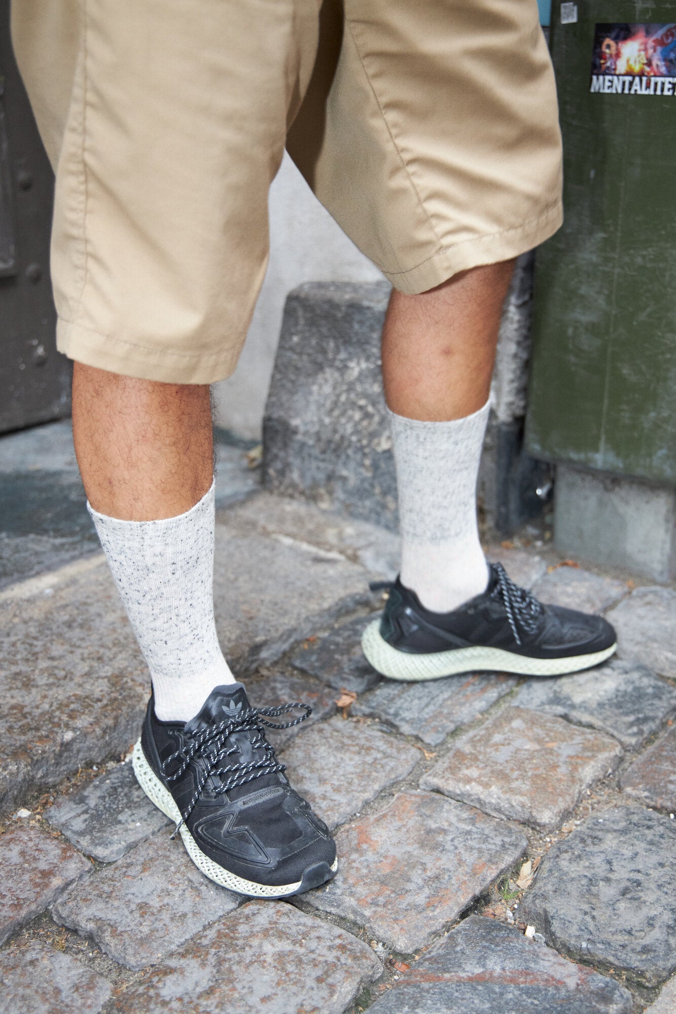 Tennis strømper - Grey Melange/Dirty Cream