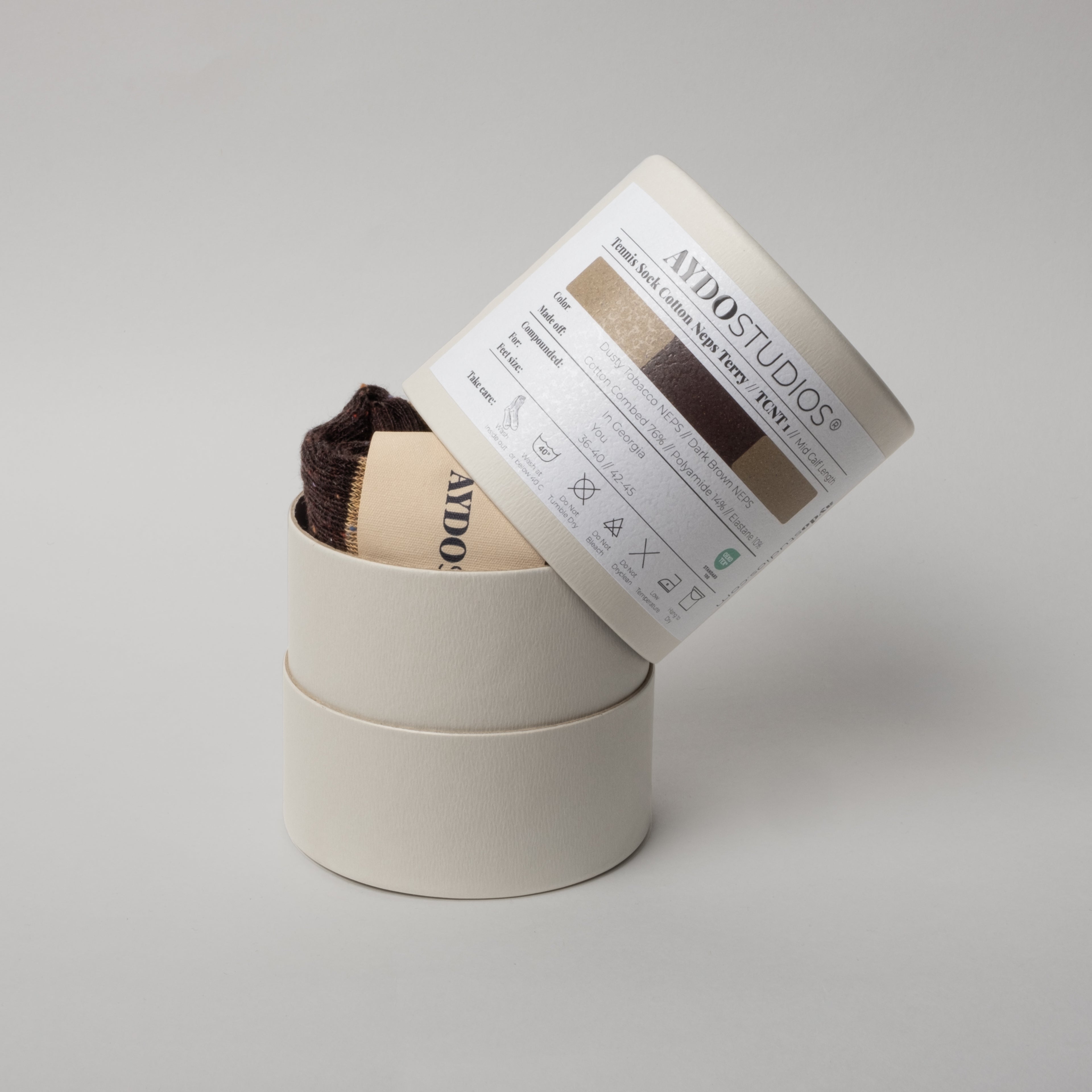 Tennis strømper - Dusty Tobacco/Dark Brown