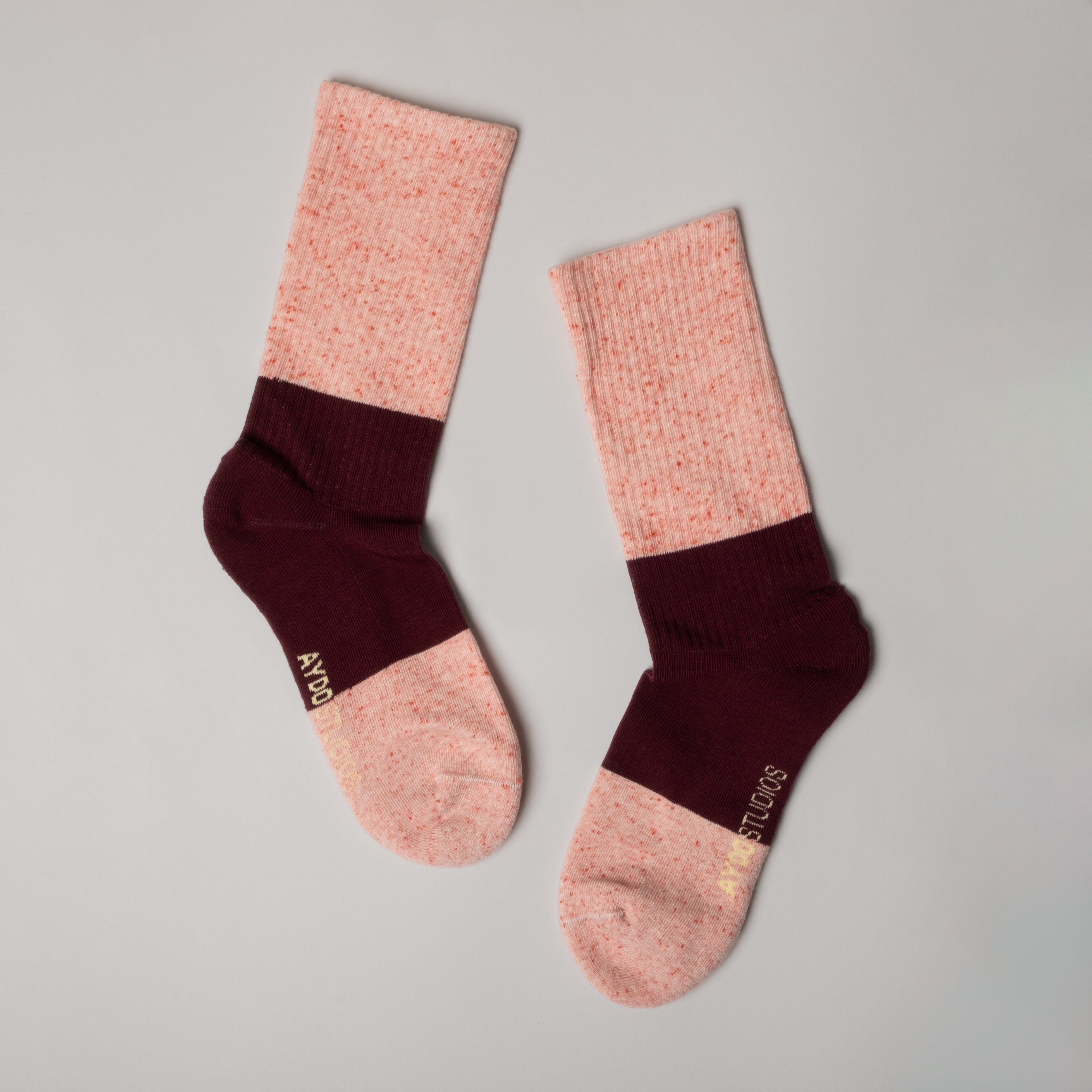 Tennis strømper - Red Apricot/Dark Fig