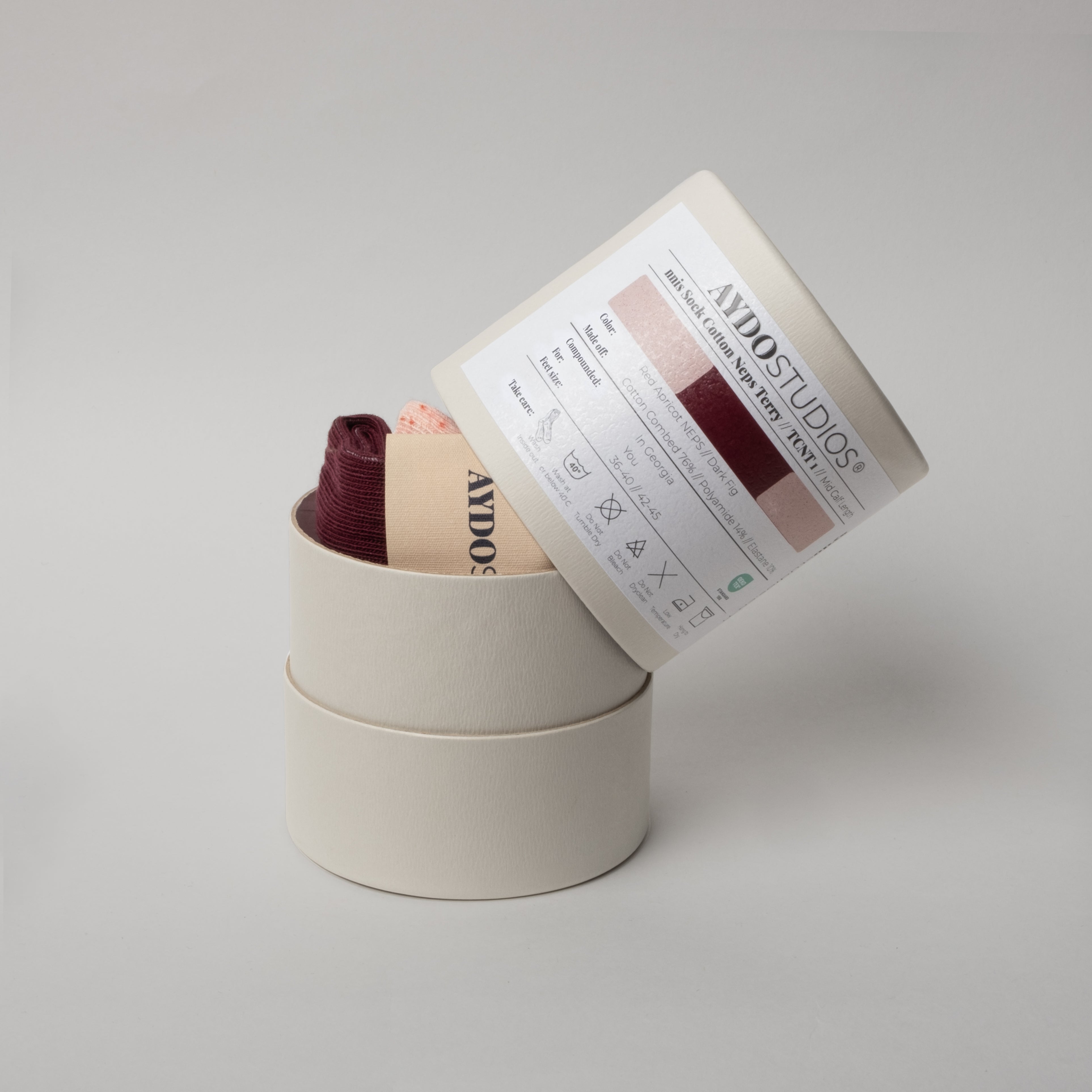Tennis strømper - Red Apricot/Dark Fig