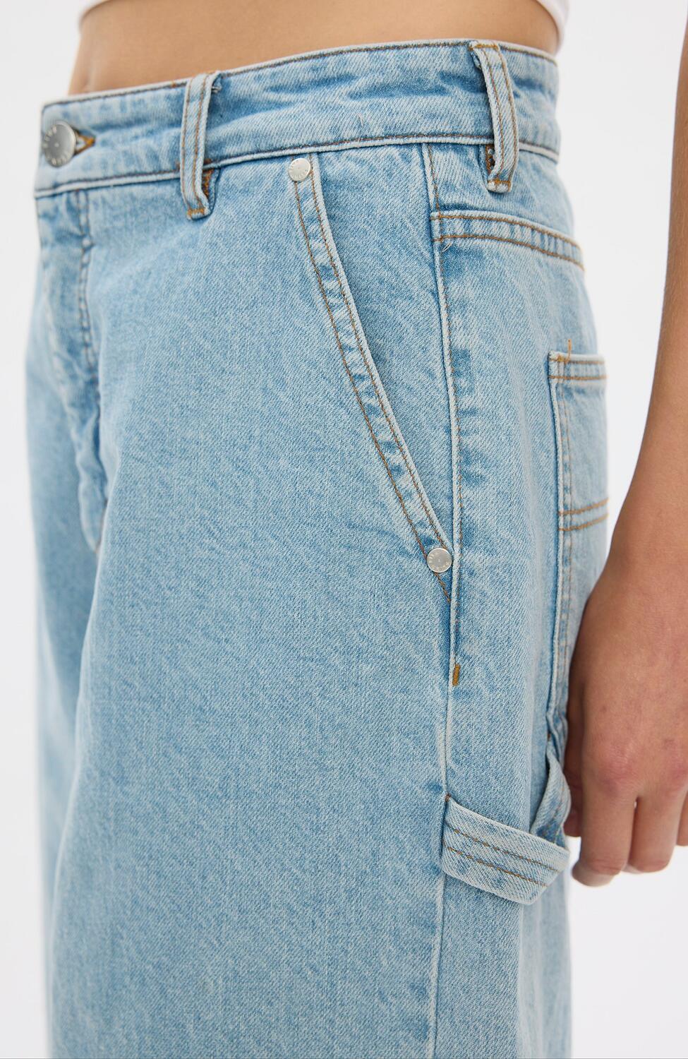 AylaFV denimshorts - lyseblå