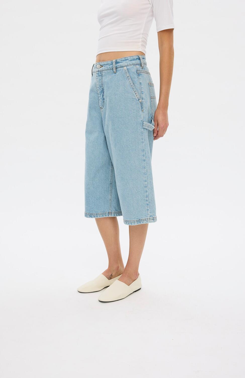 AylaFV denimshorts - lyseblå