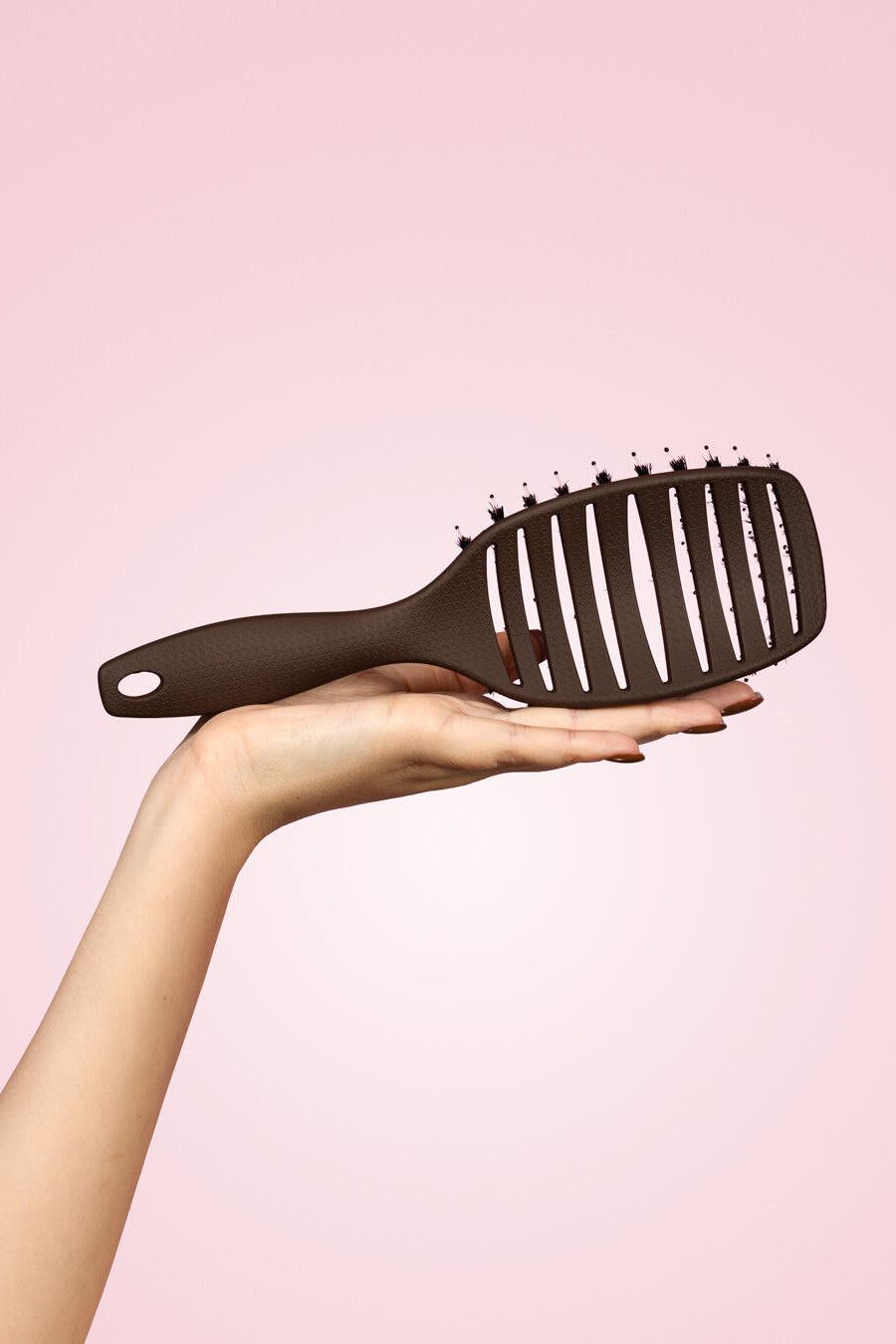 Curvy hårbørste - Soft Espresso
