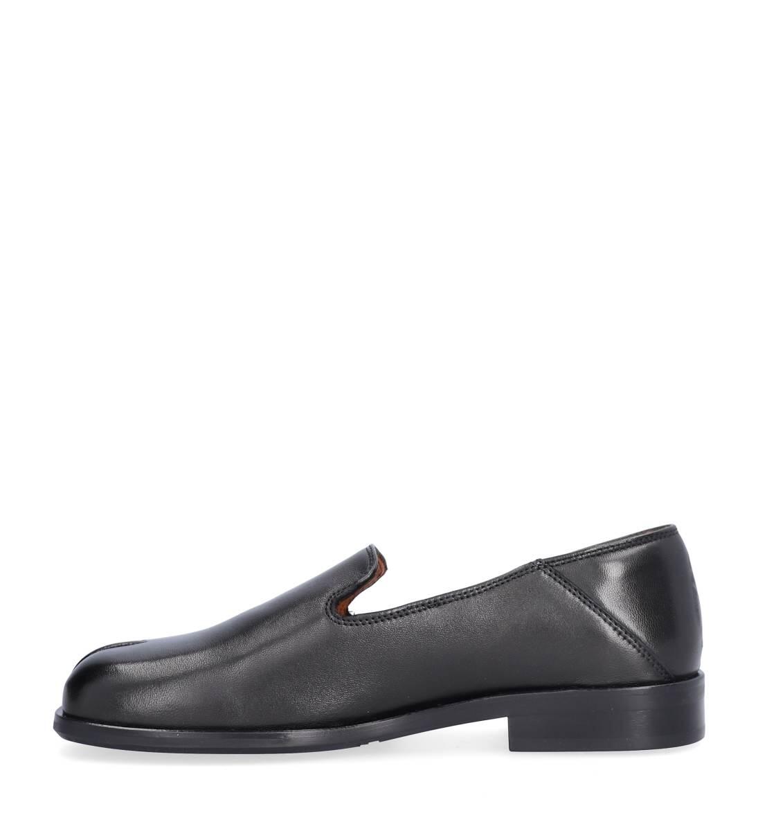 Loafer rund snude - Black nappa 70