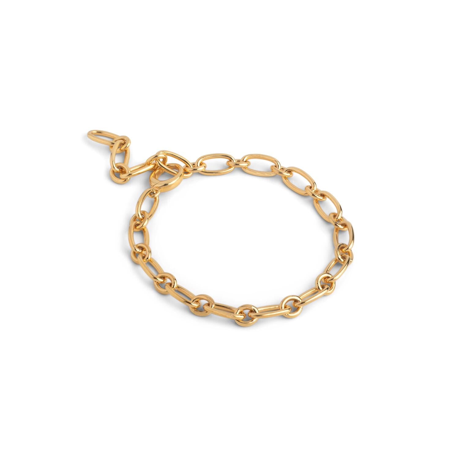 Chunky Charm armbånd - guldfarvet