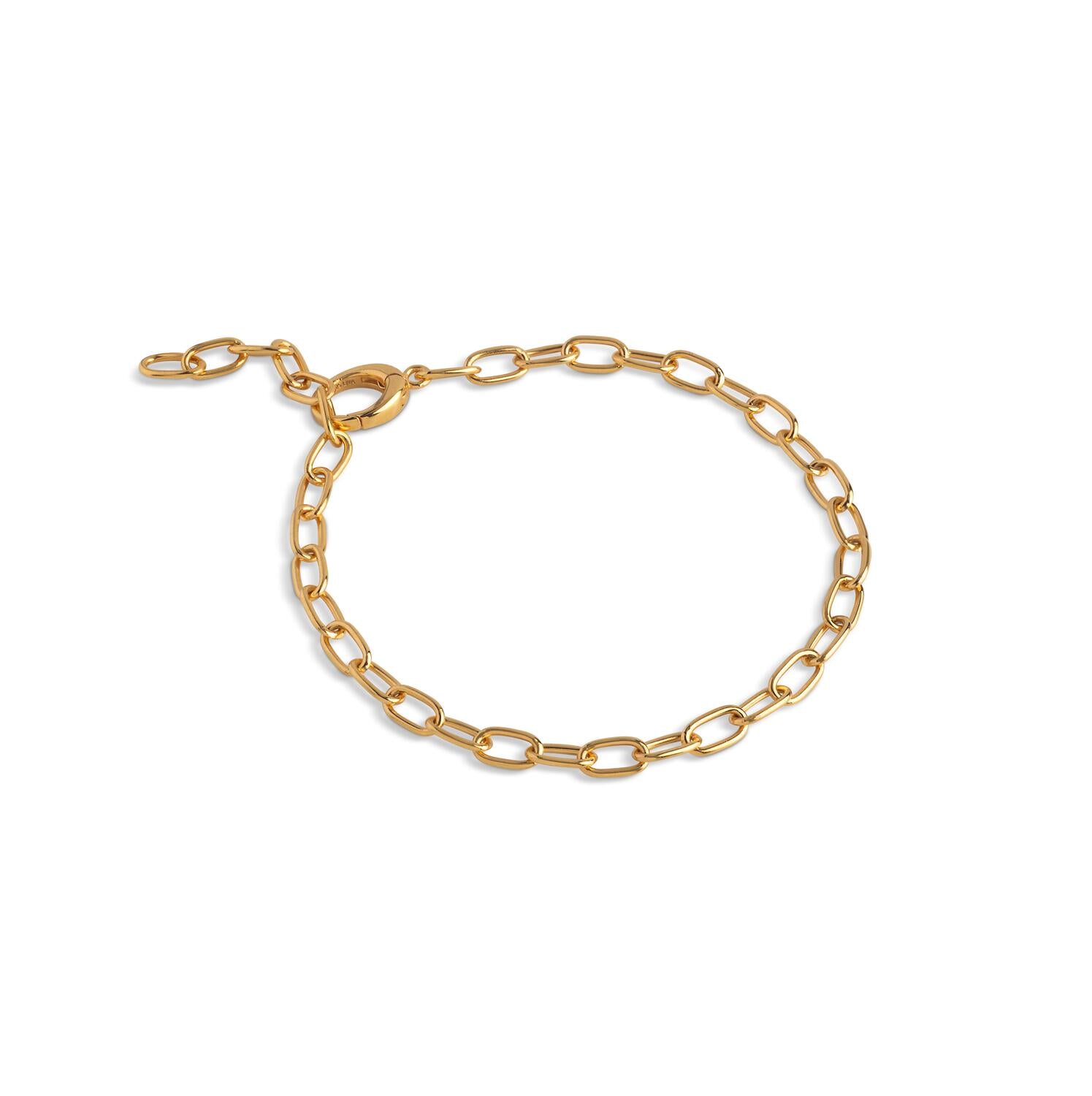 Medium Charm armbånd - guldfarvet