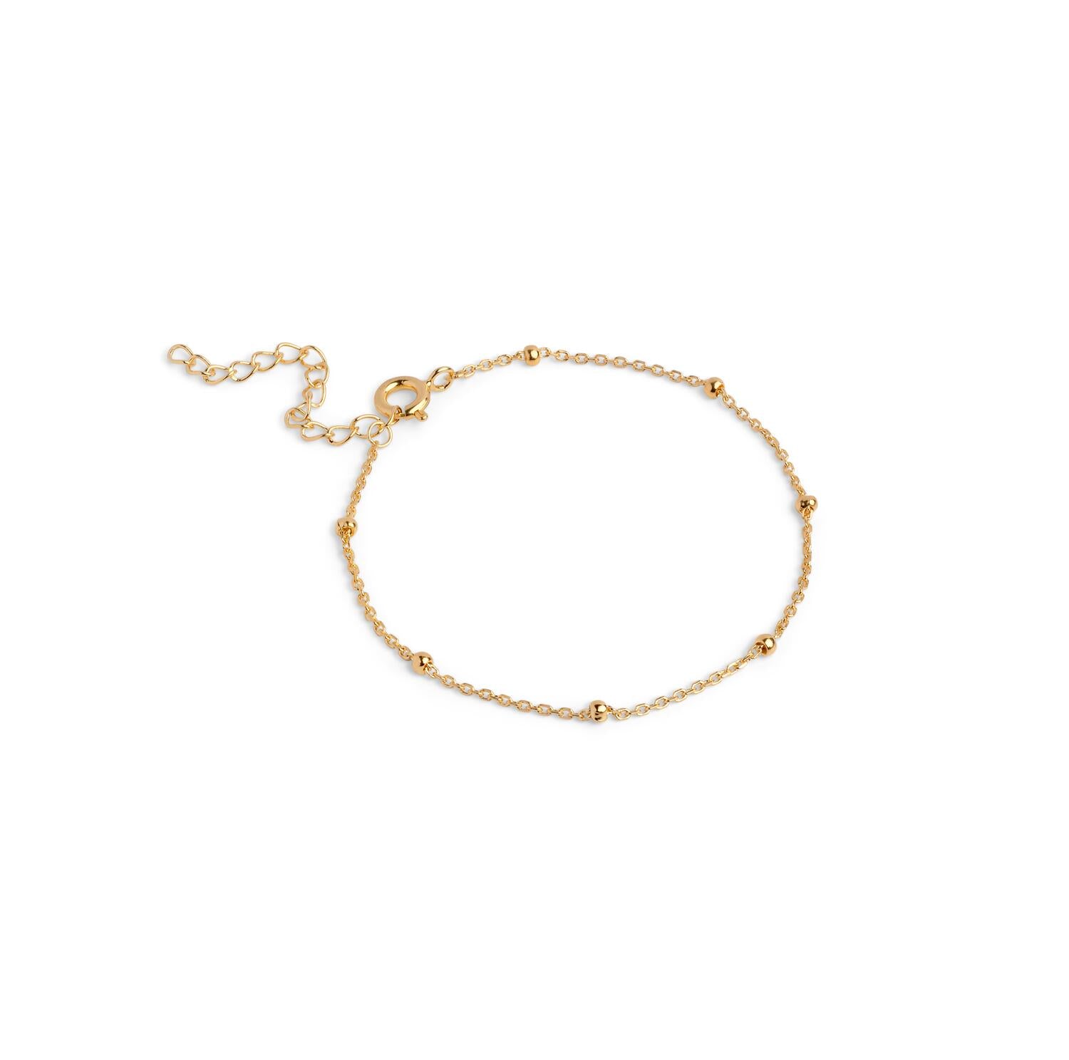 Beaded Chain armbånd - forgyldt