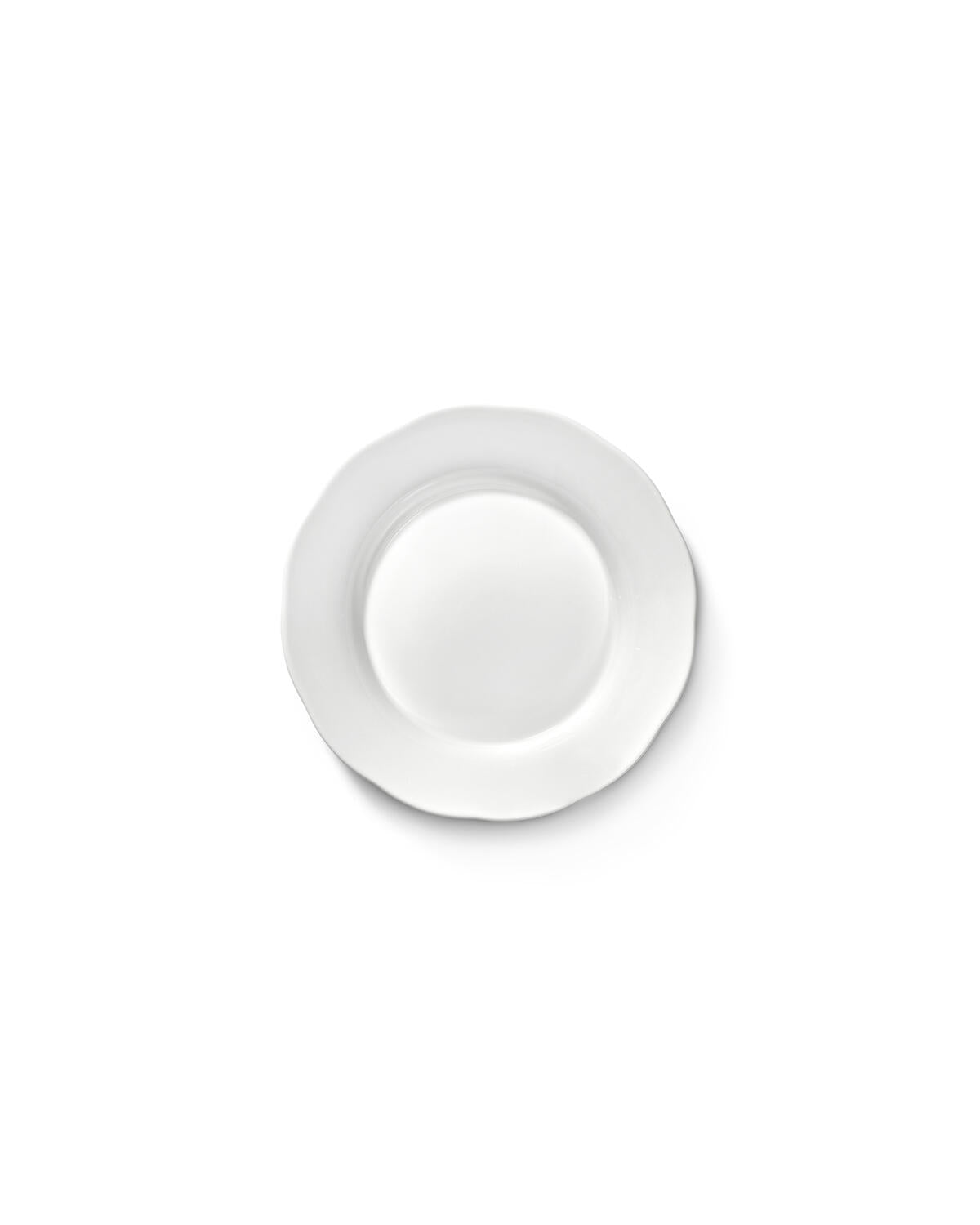 Silhouette suppetallerken, hvid - Ø18,5 cm