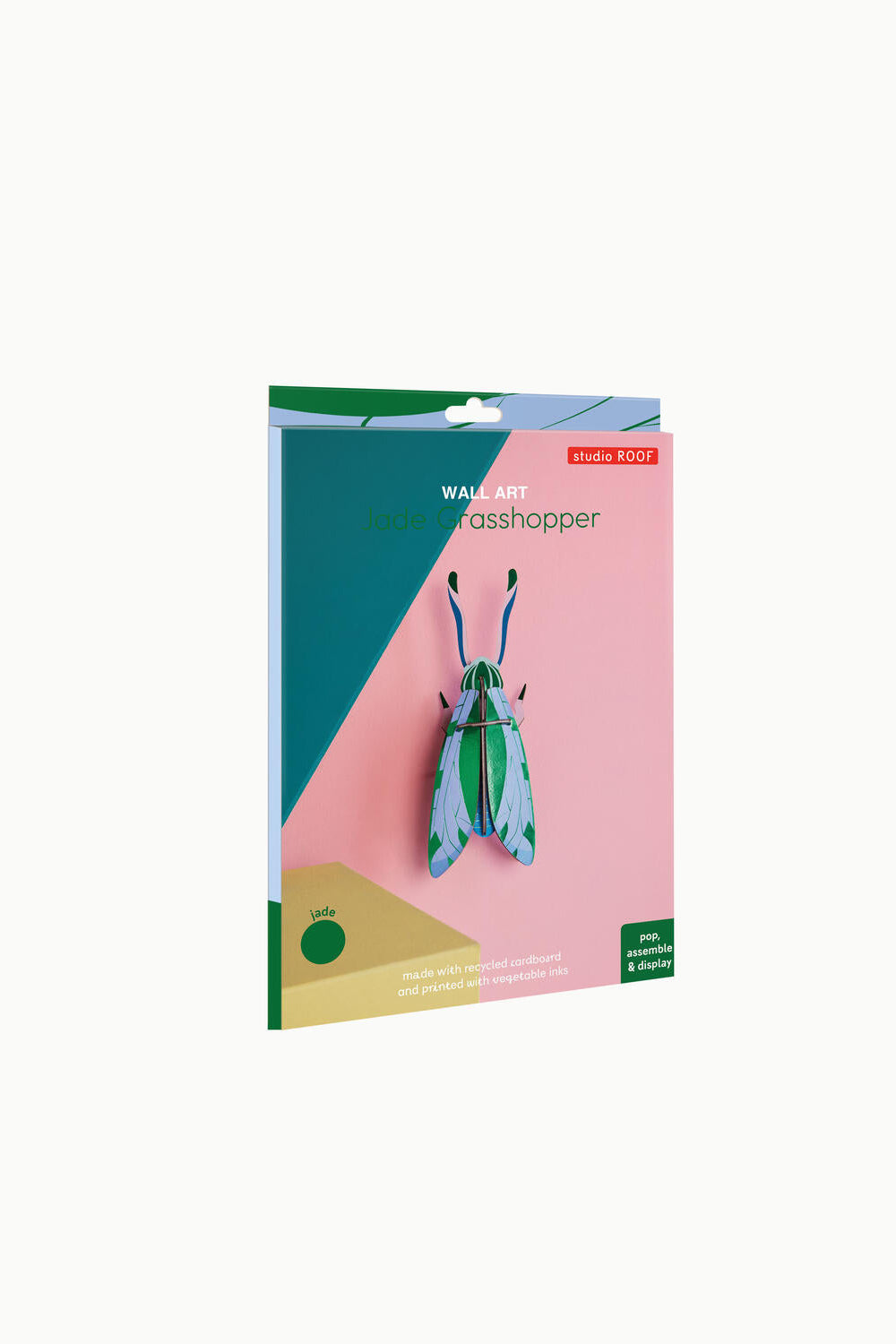 Jade græshoppe vægdekoration