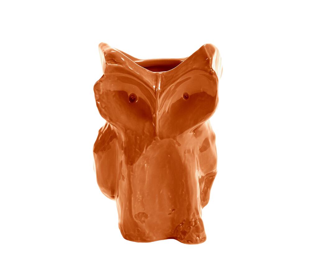 x Marni ugle vase, S - Orange after midnight