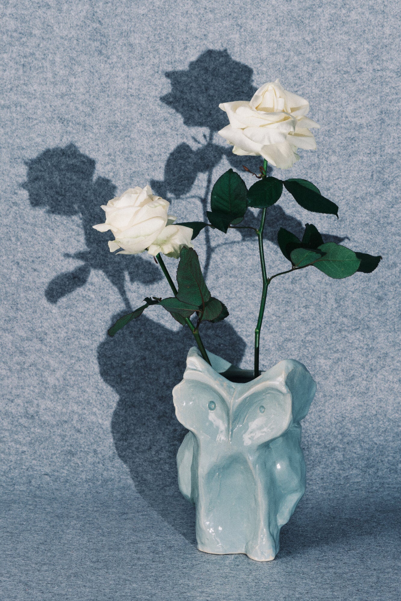 x Marni ugle vase, S - Light blue after midnight