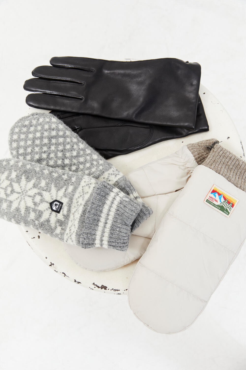 Isvik luffer - grå/råhvid