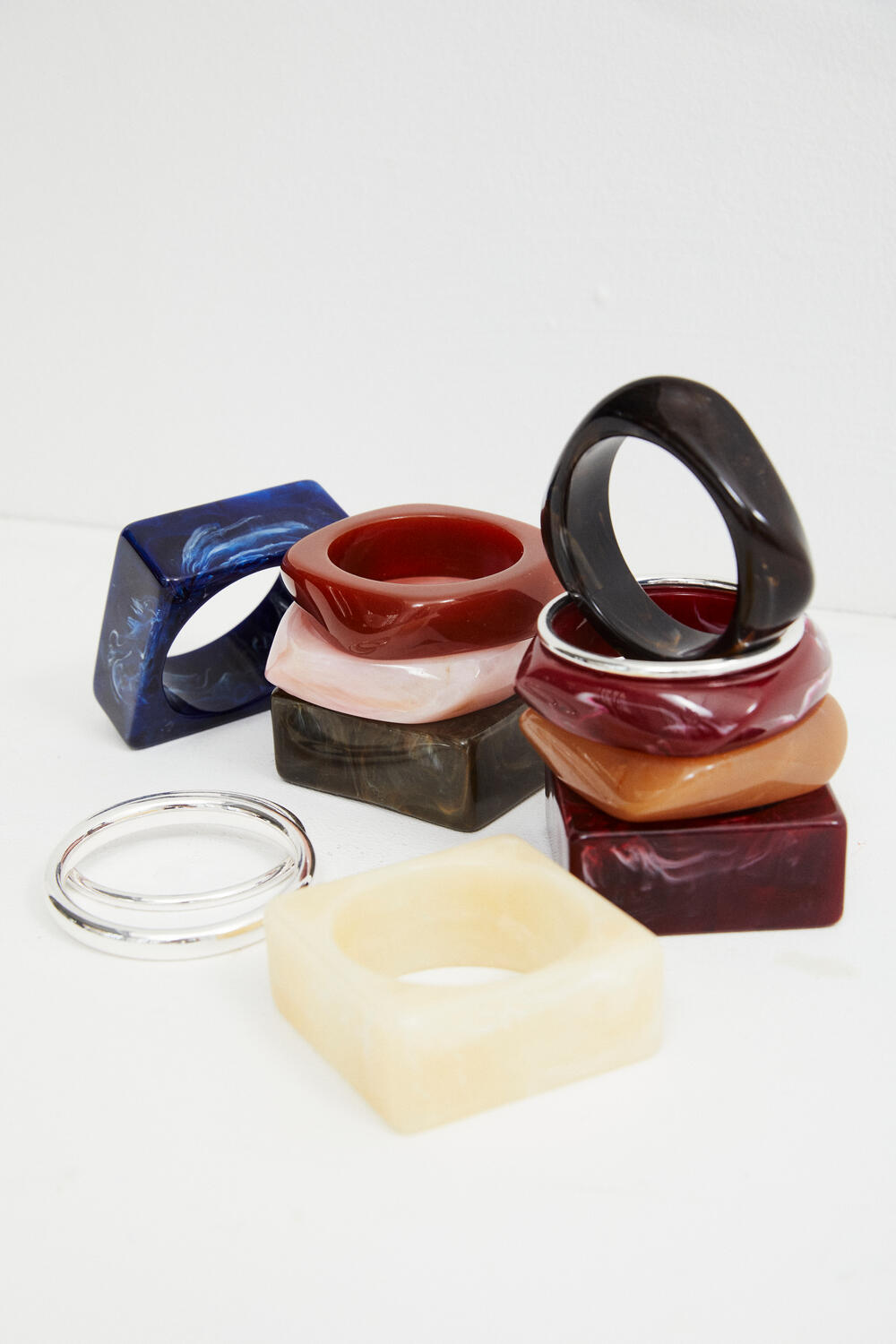 Chunky bangle - bordeaux