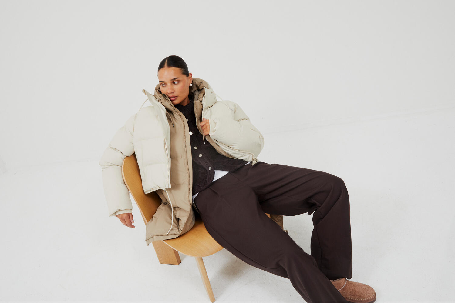 Alta Long jakke - beige