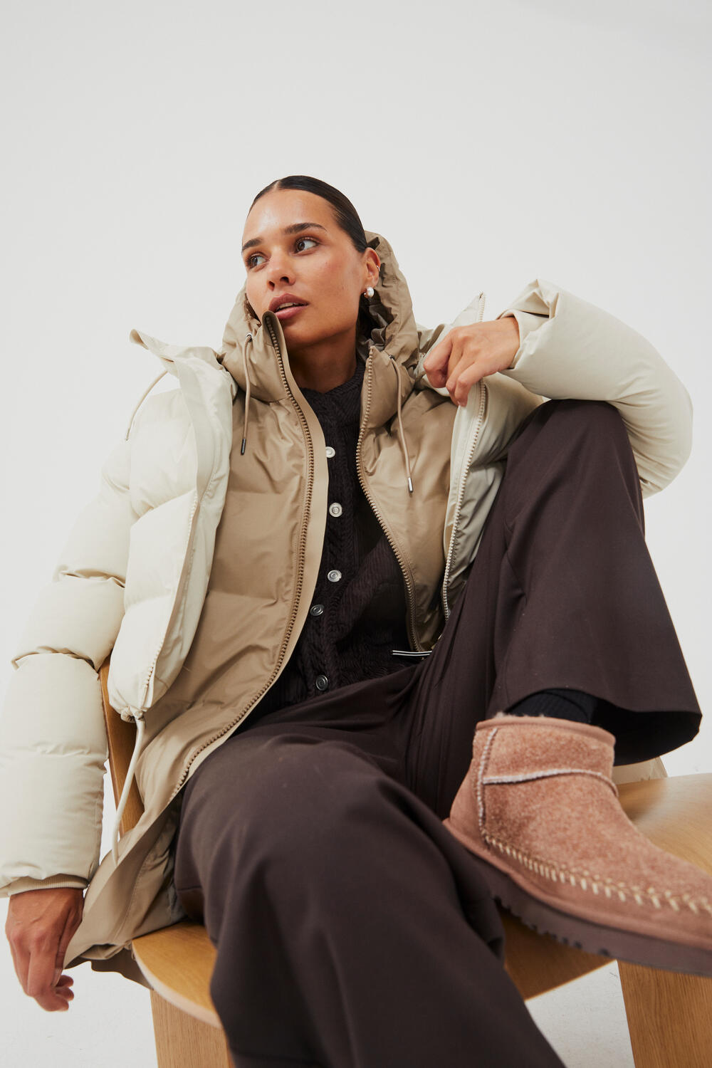 Alta Long jakke - beige