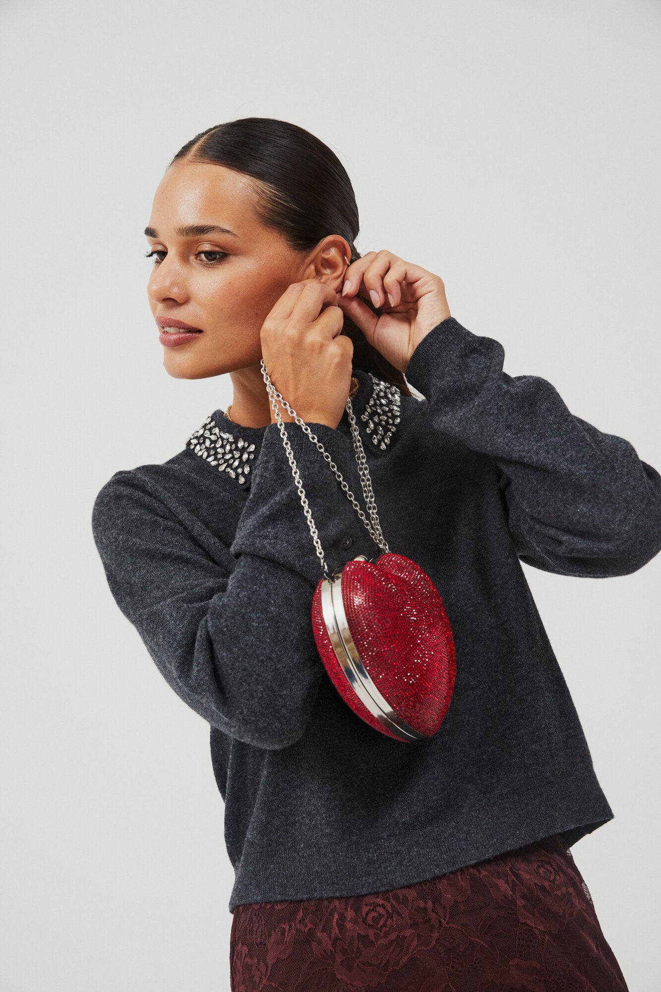 GZmanzi Deco Polo striktrøje - Deep Graphite Melange