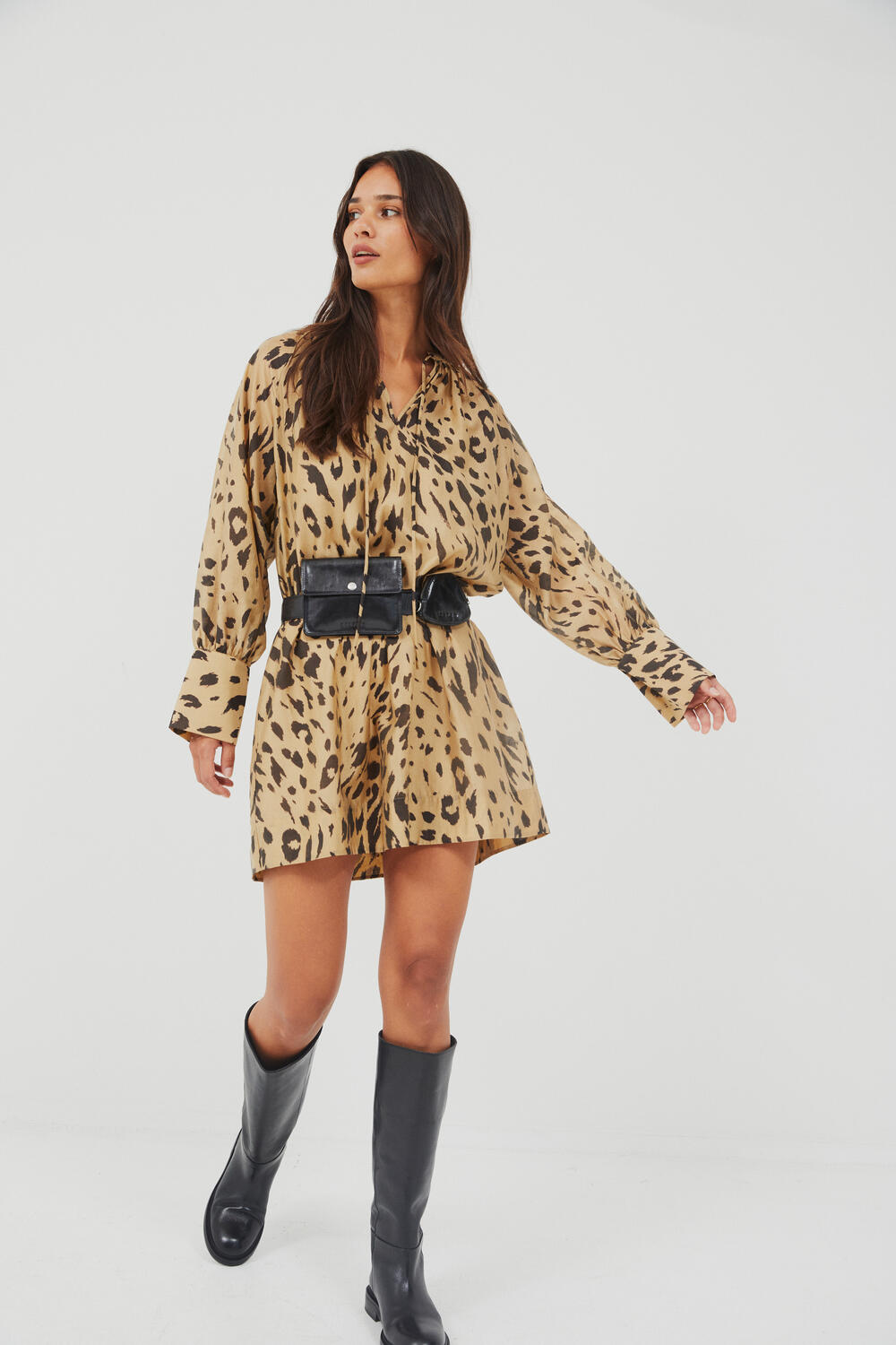 Elouise Tunic kjole - Kelp