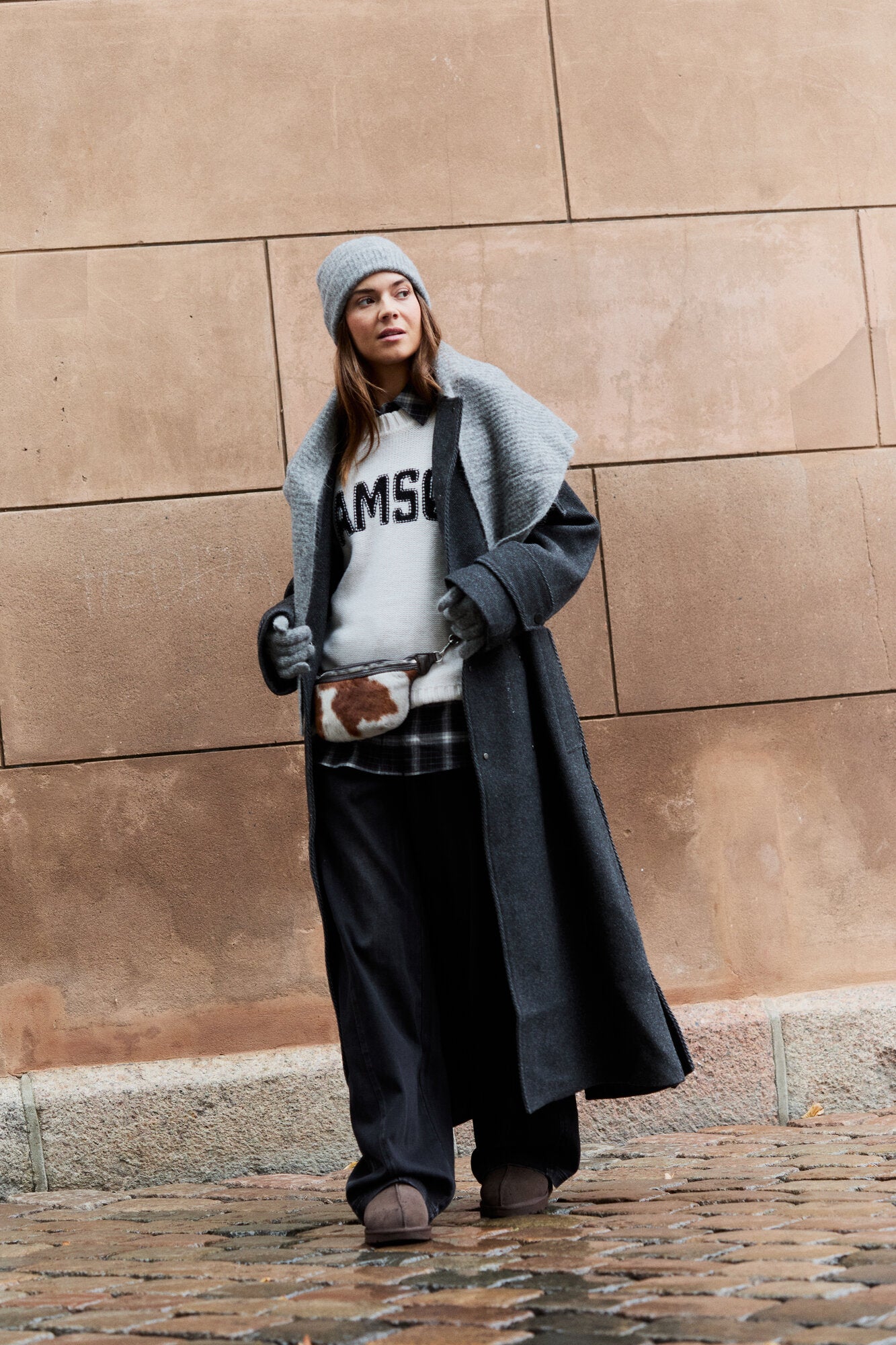Capthin Structure uldfrakke - Grey Twill