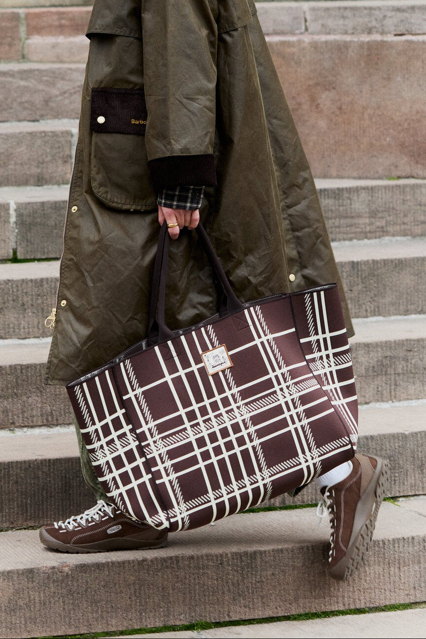 Grid Josie shopper - Hot Fudge Brown