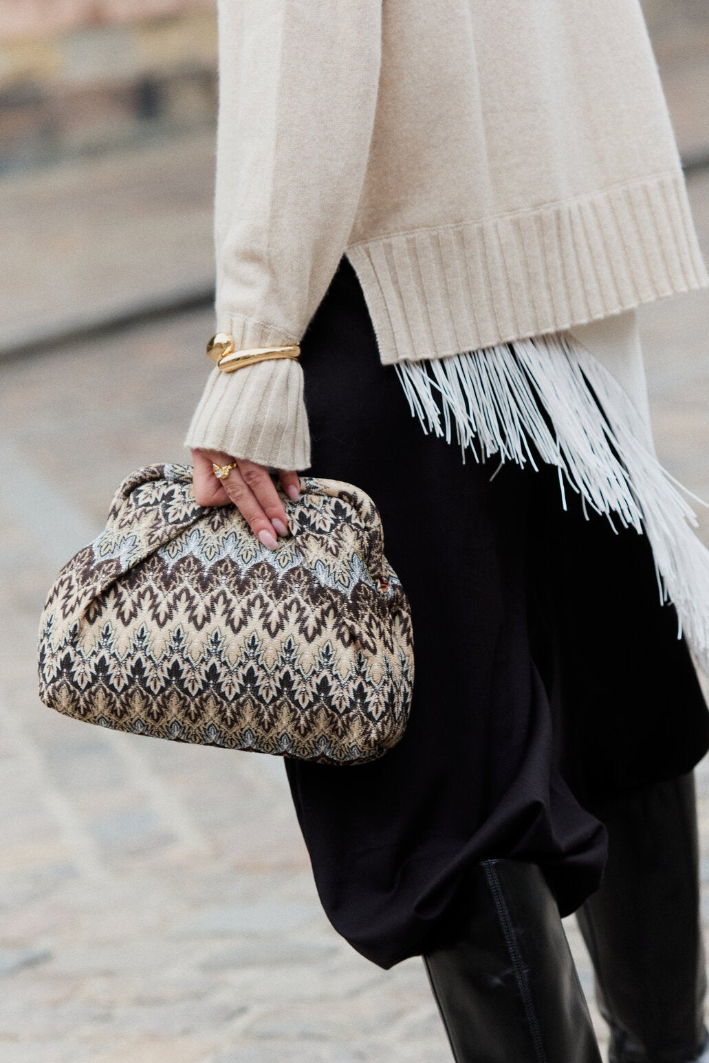 Pala Bonita clutch - Sand/Brown