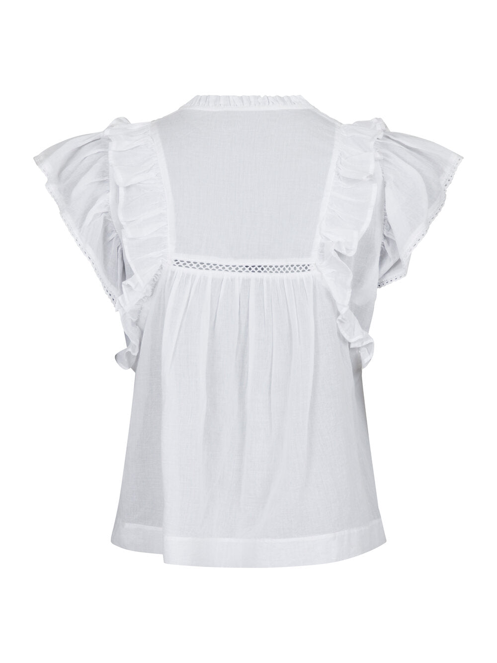 Mable Voile top - hvid