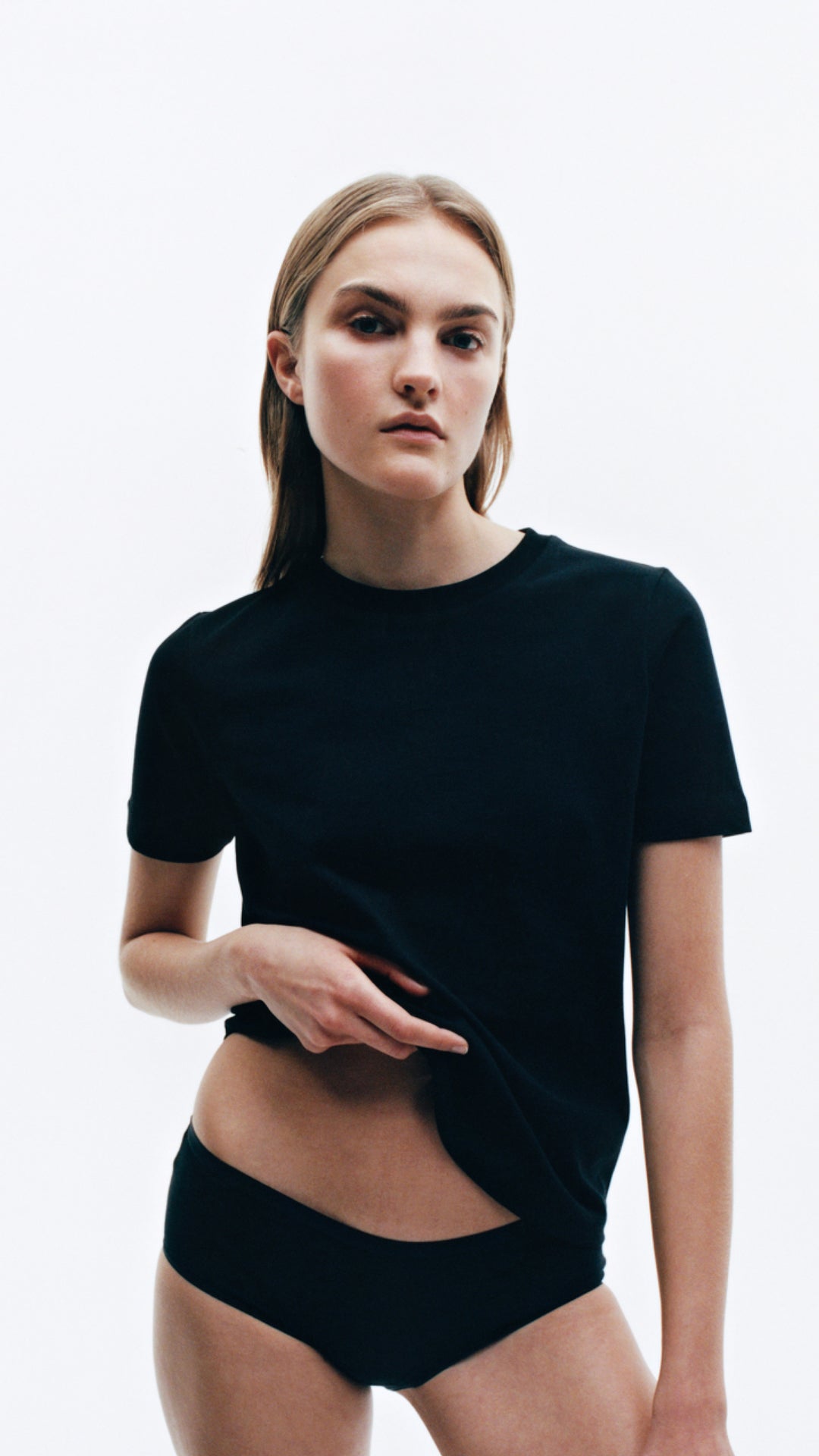 Solly Solid t-shirt - sort