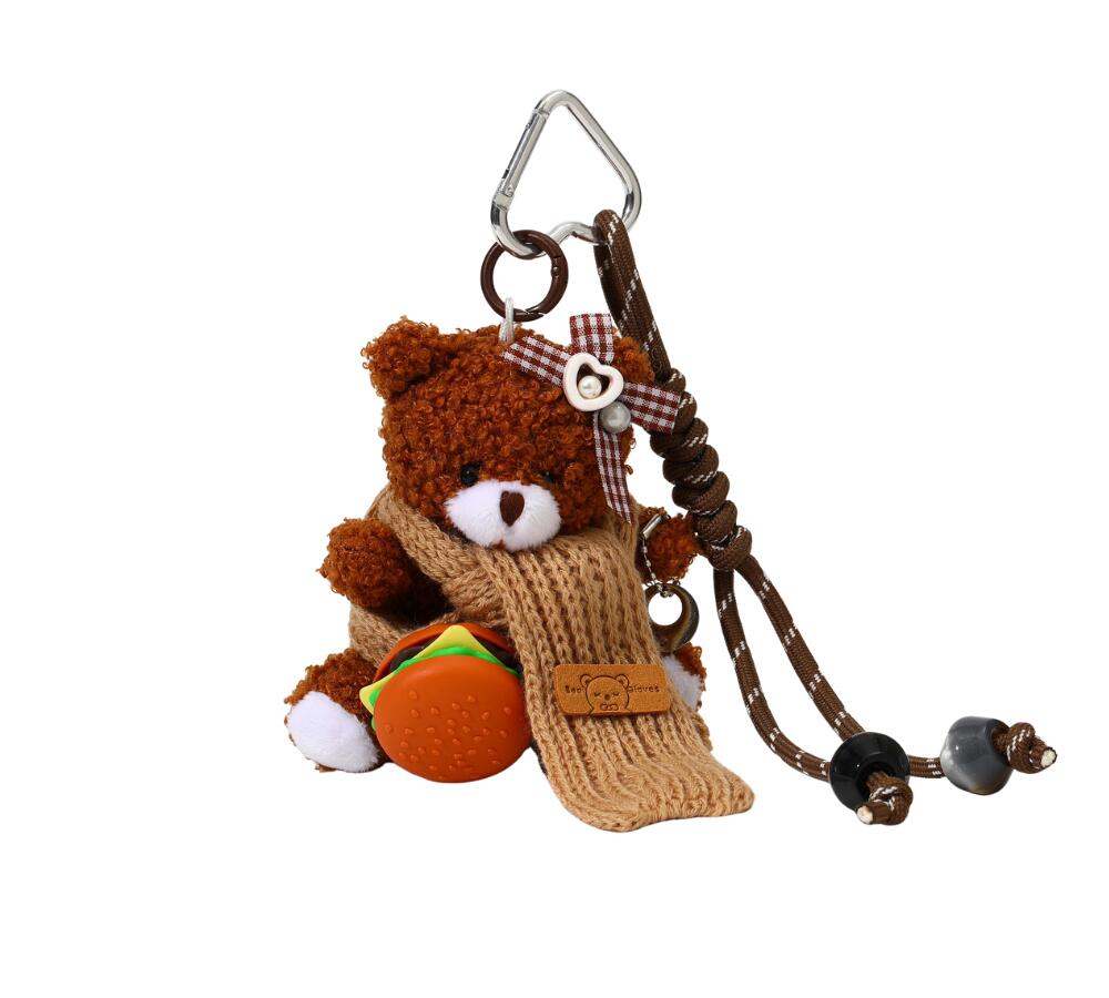 Teddy taskevedhæng - brun