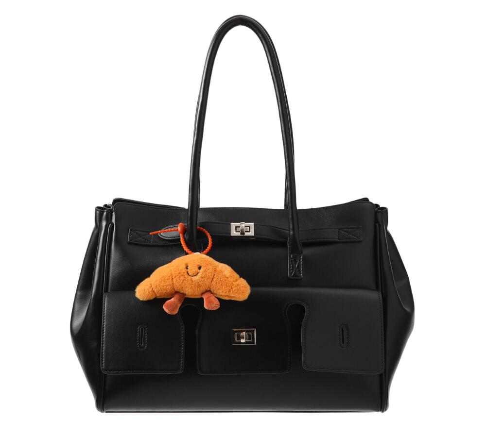 Croissant taskevedhæng - brun