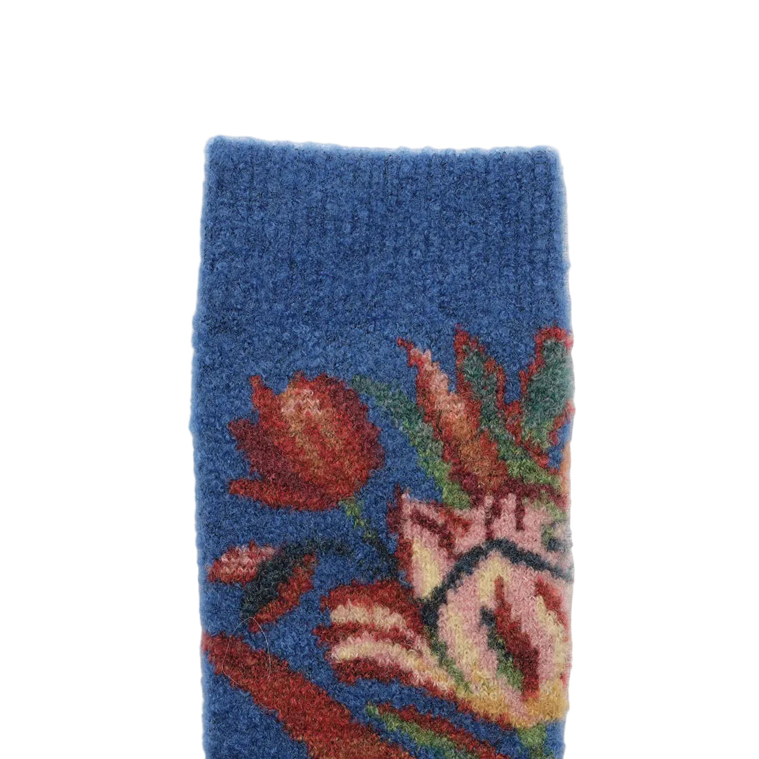 Fleurs uldstrømper - Indigo