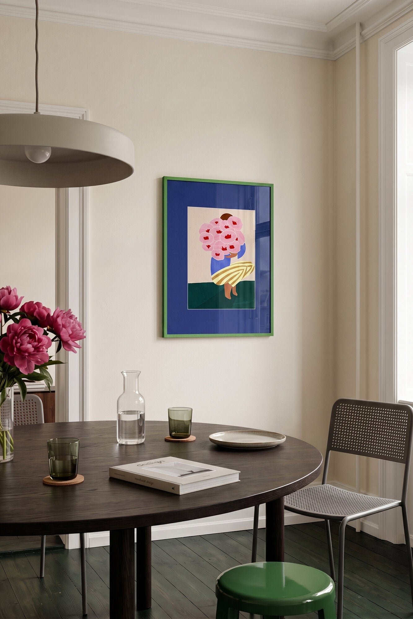 Bouquet of Flowers plakat, passepartout & ramme - 30x40 cm.