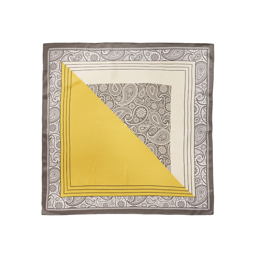 Silketørklæde, Retro Bandana - 70x70 cm.