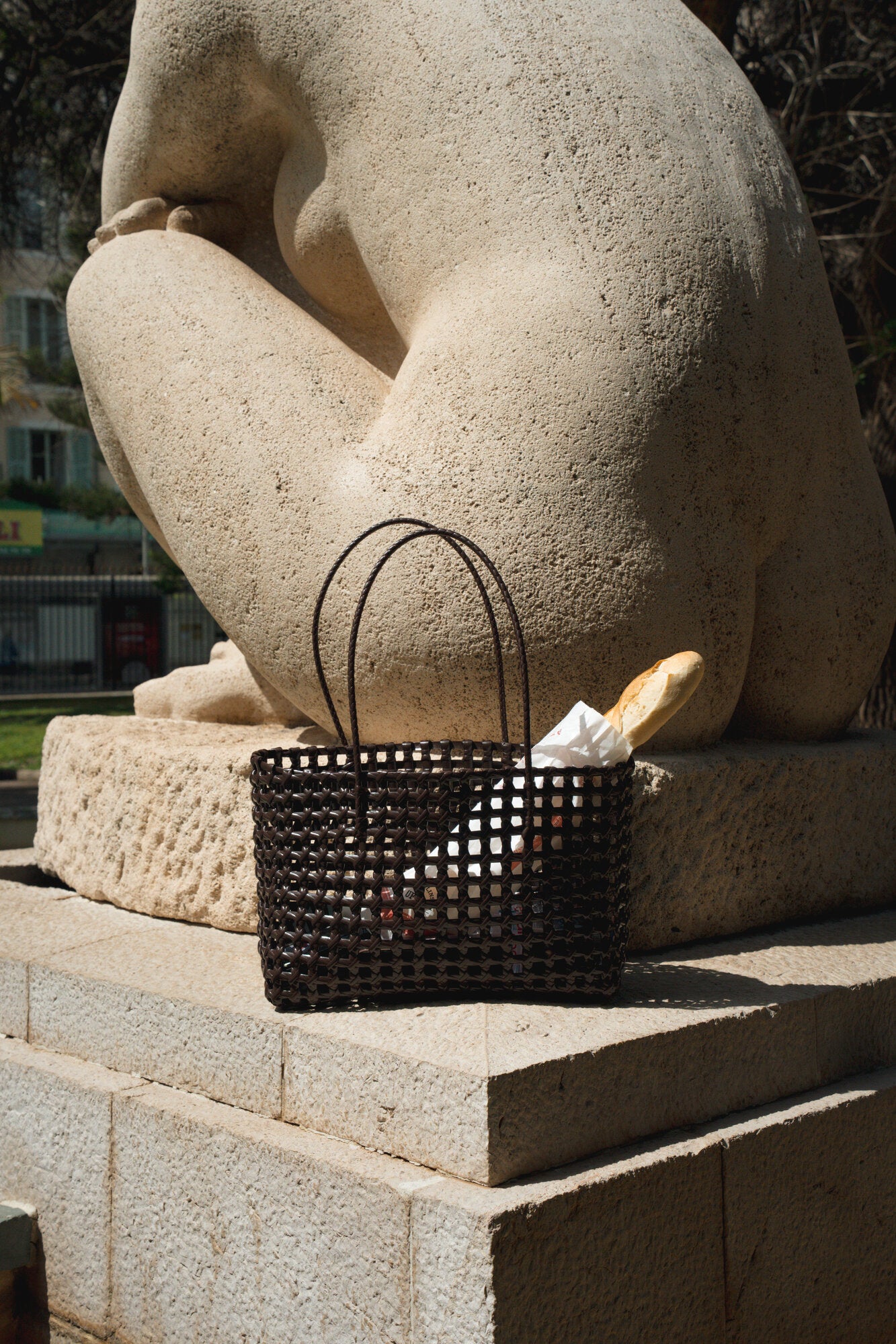 Kaya Woven shopper, Big - brun