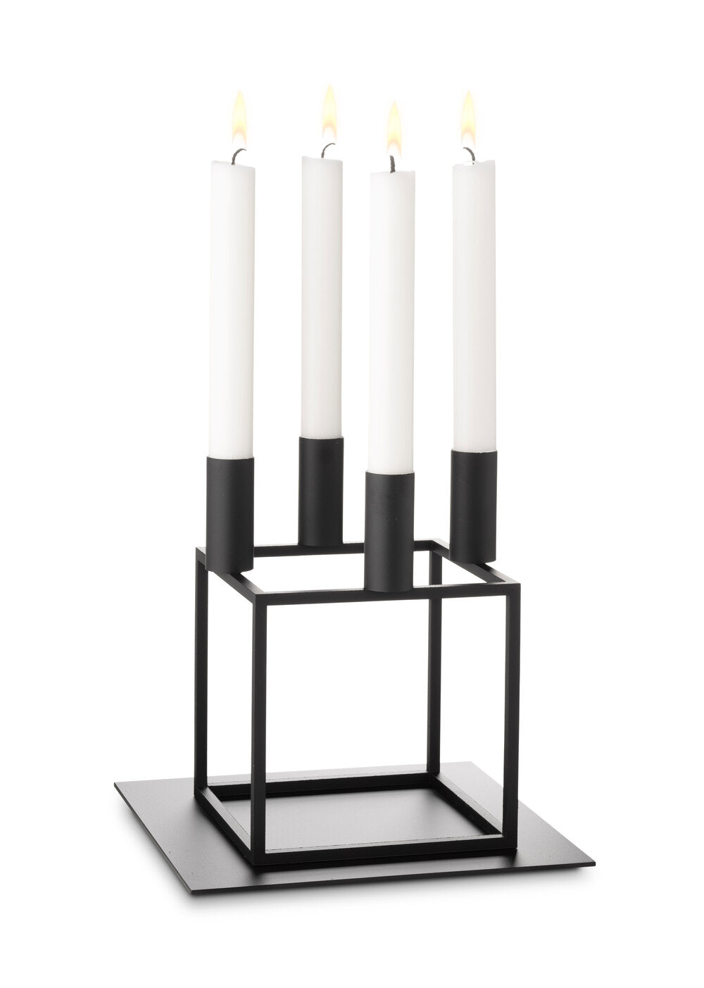 Base til kubus 4, sort - 21x21 cm.