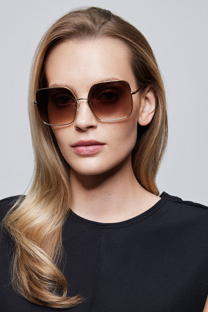 Billie solbrille - guldfarvet